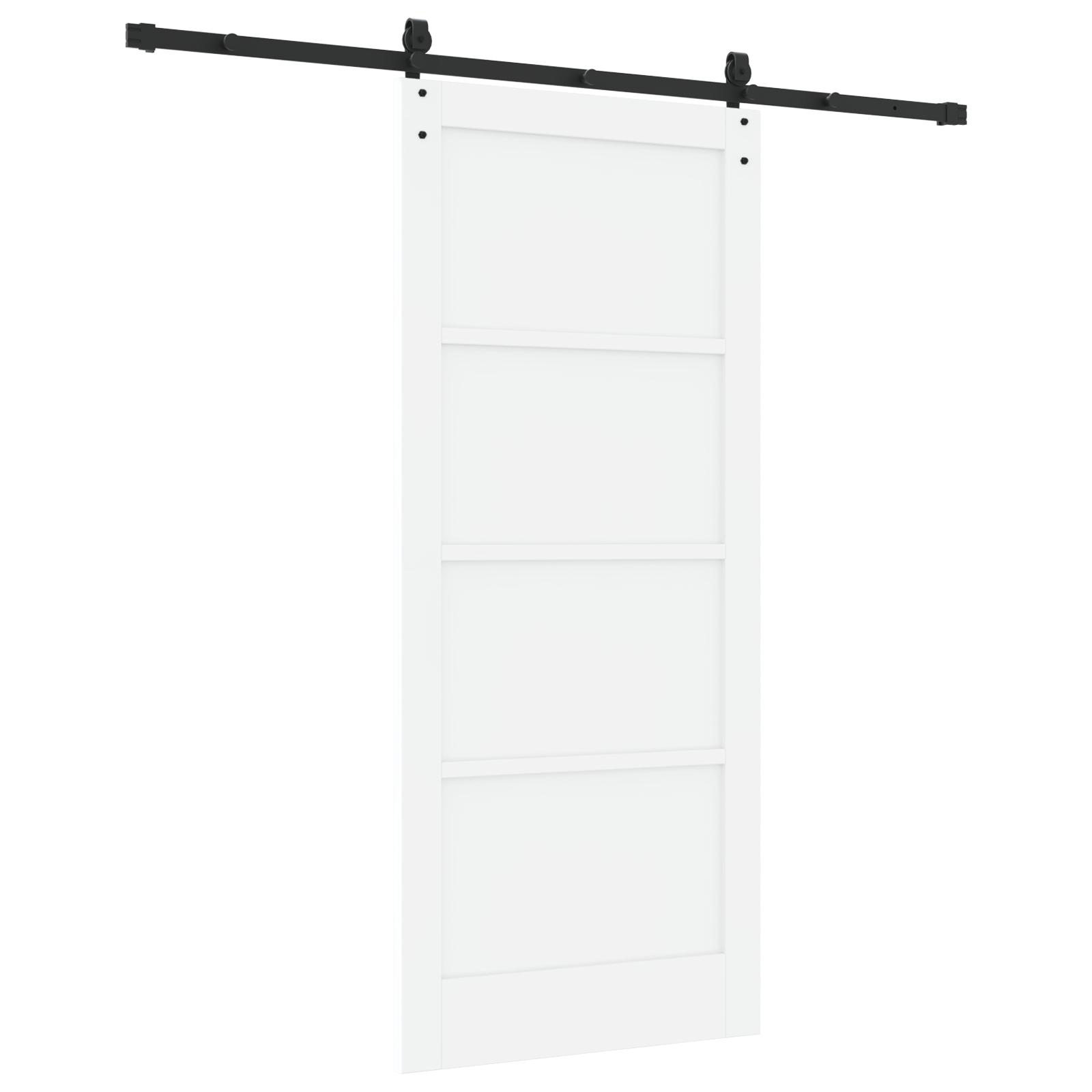 vidaXL Ușă glisantă Manual Alb și negru 86 x 198.5 cm vidaXL Ușă glisantă Manual Alb și negru 86 x 198.5 cm