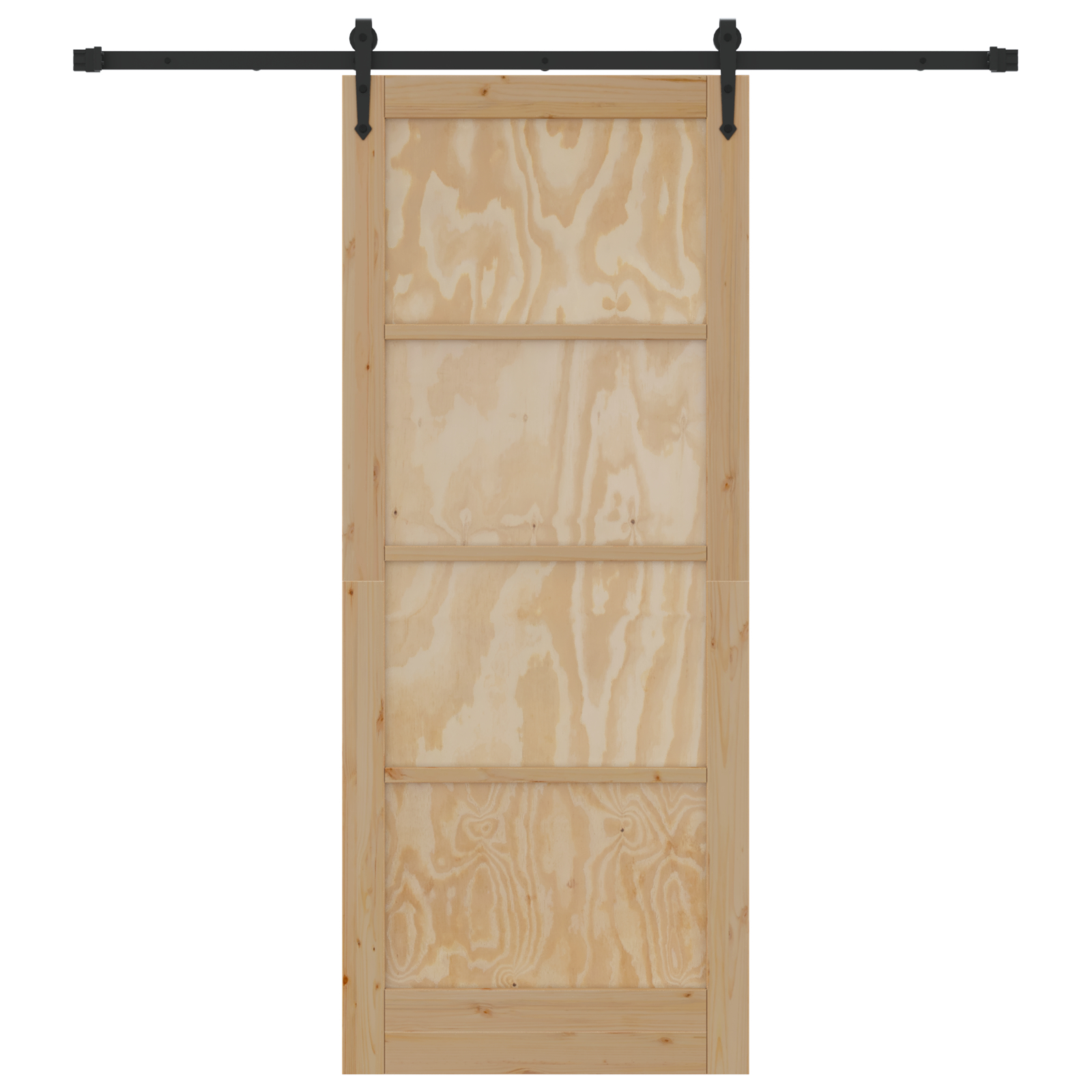 vidaXL Ușă glisantă Manual Natural și negru 86 x 211 cm vidaXL Ușă glisantă Manual Natural și negru 86 x 211 cm