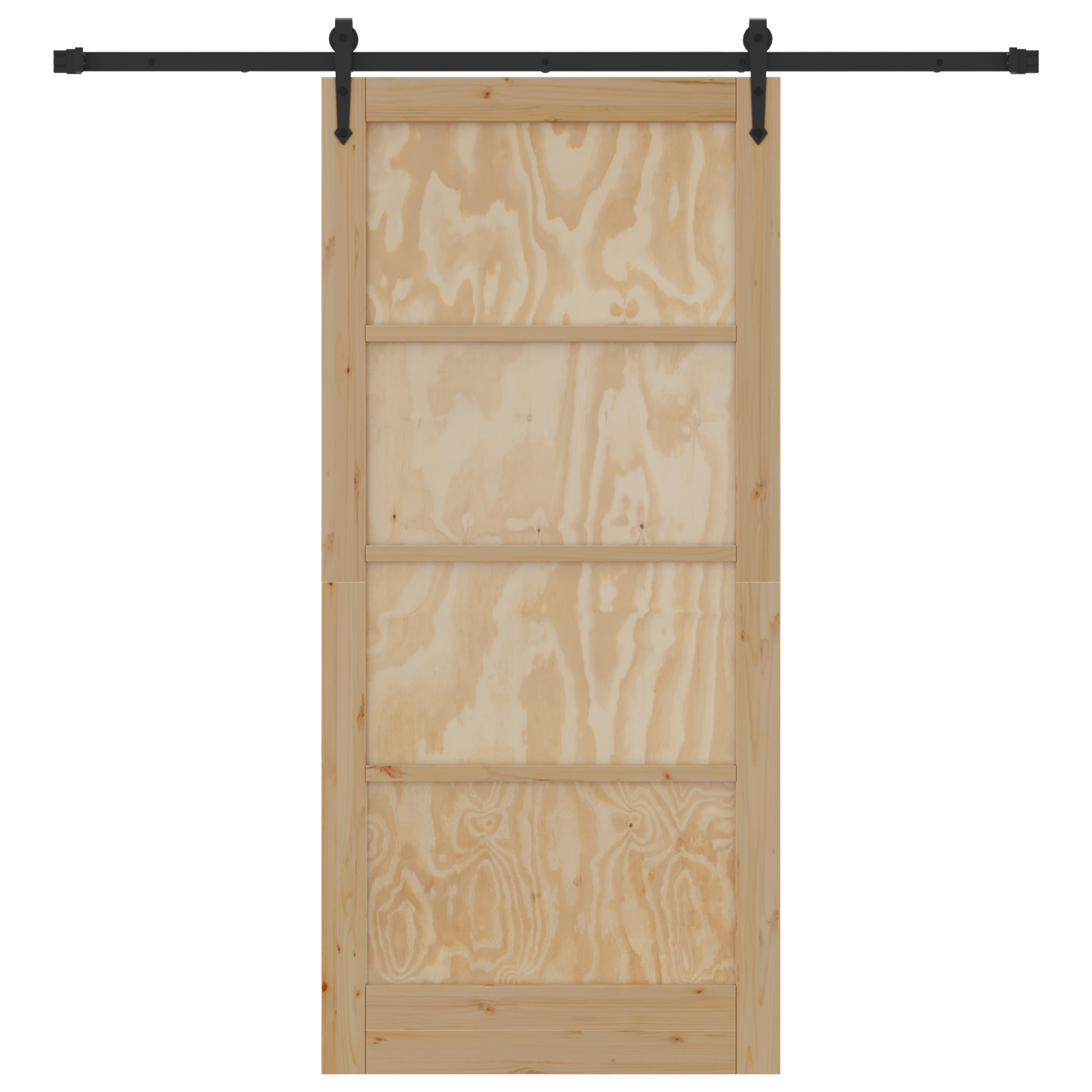 vidaXL Ușă glisantă Manual Natural și negru 93 x 202 cm vidaXL Ușă glisantă Manual Natural și negru 93 x 202 cm