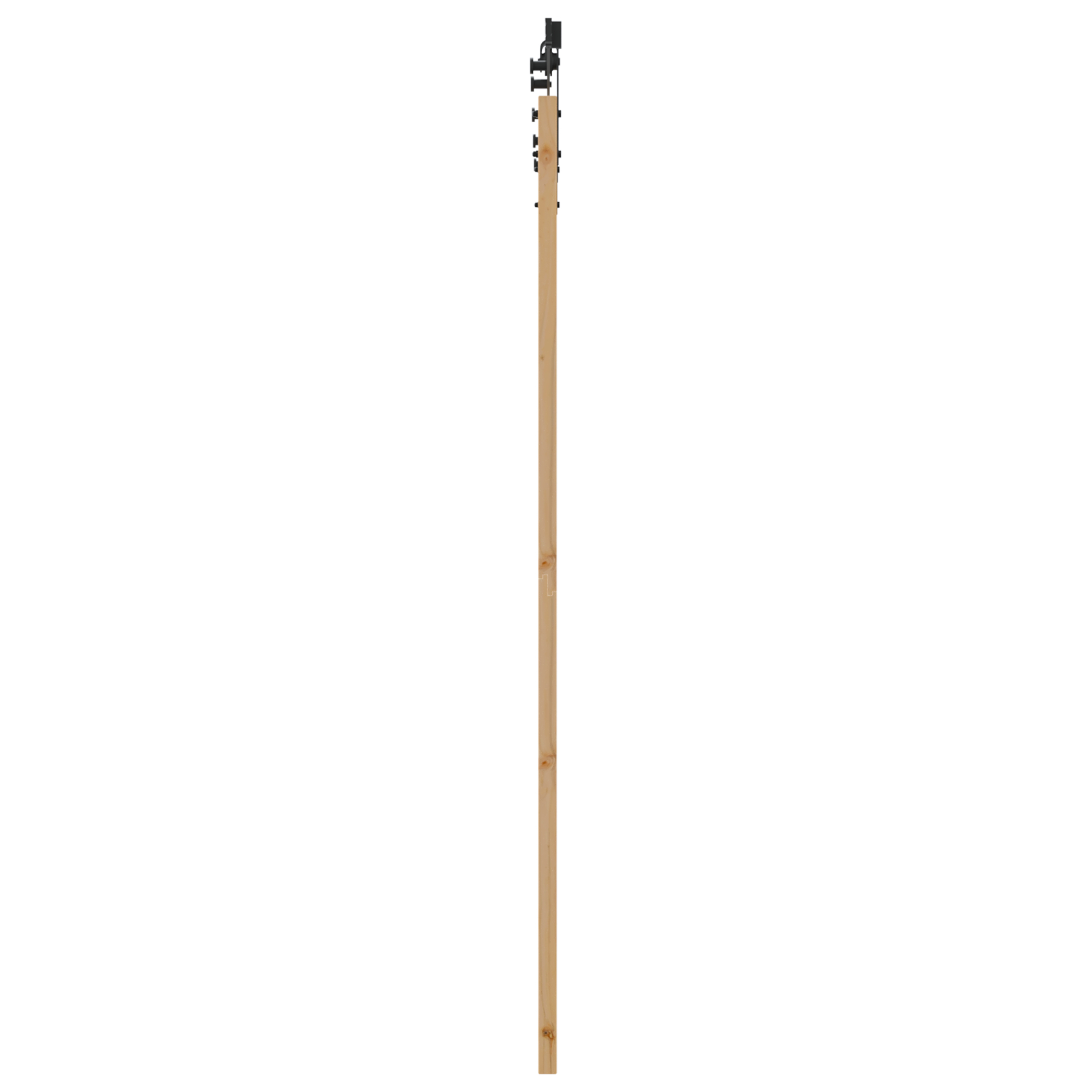 vidaXL Ușă glisantă Manual Natural și negru 93 x 202 cm vidaXL Ușă glisantă Manual Natural și negru 93 x 202 cm