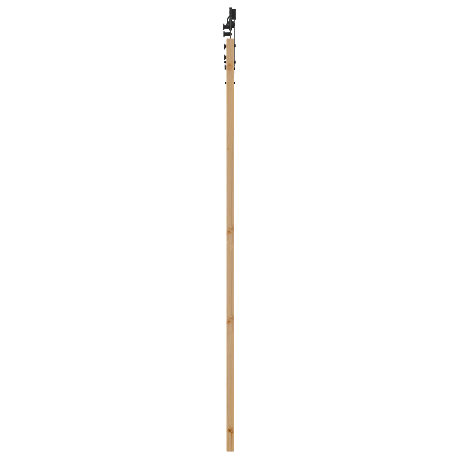 vidaXL Ușă glisantă Manual Natural și negru 93 x 211 cm vidaXL Ușă glisantă Manual Natural și negru 93 x 211 cm