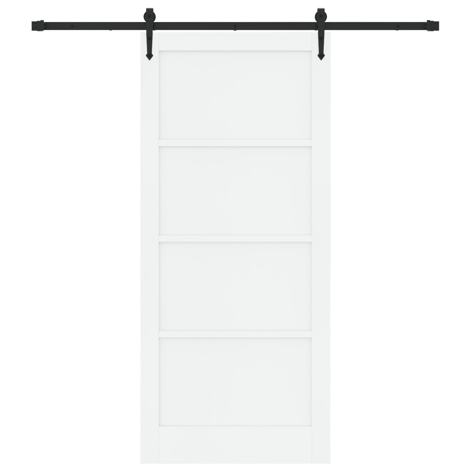 Ușa culisantă vidaXL cu set de accesorii alb 93x211 cm lemn masiv pin Ușa culisantă vidaXL cu set de accesorii alb 93x211 cm lemn masiv pin