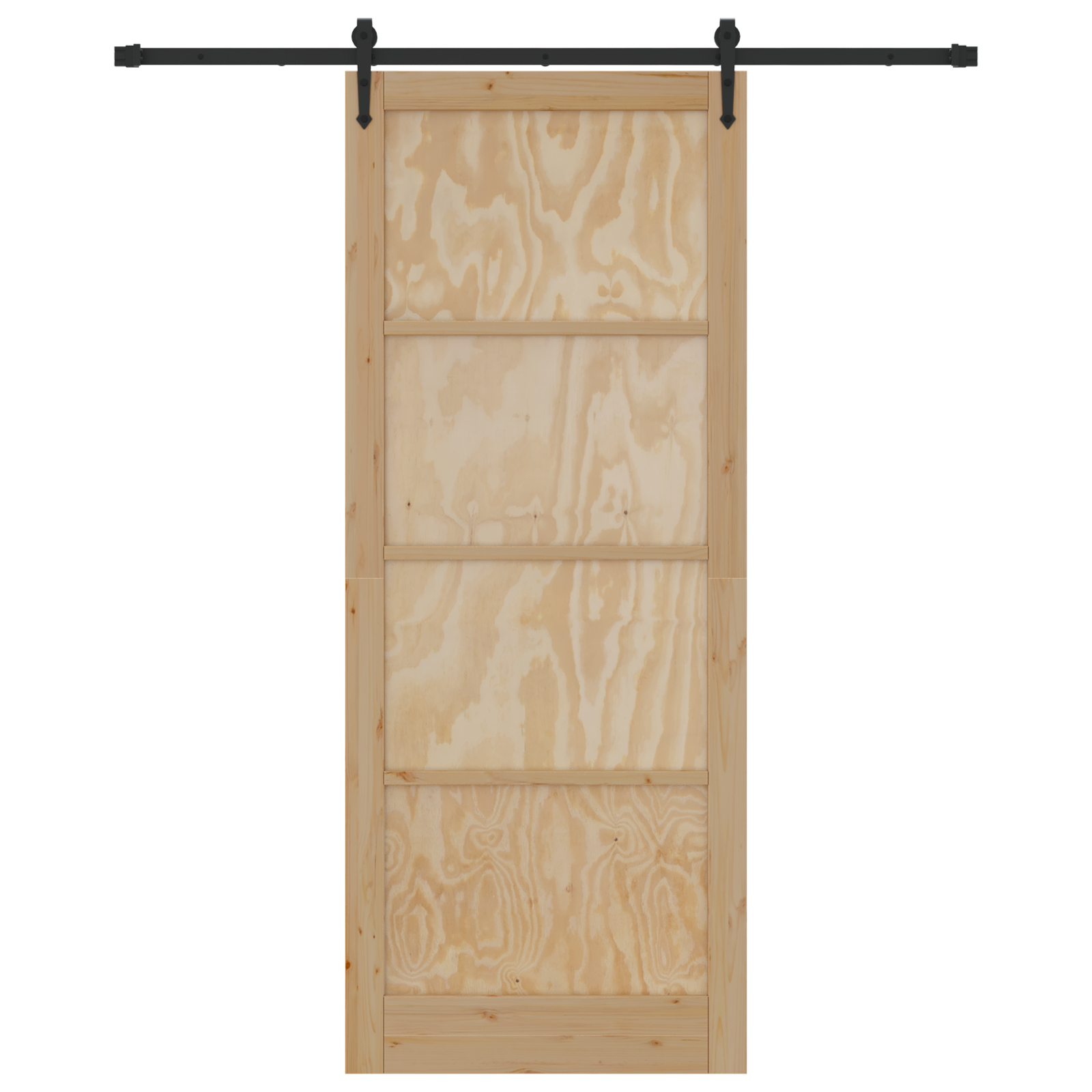 vidaXL Ușă glisantă Manual Natural și negru 93 x 232 cm vidaXL Ușă glisantă Manual Natural și negru 93 x 232 cm