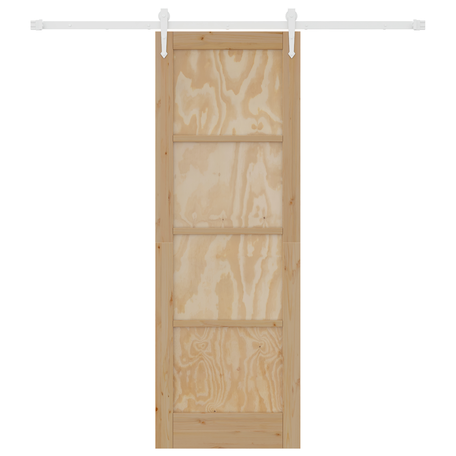 vidaXL Ușă glisantă Manual Natural și alb 73.5 x 211 cm