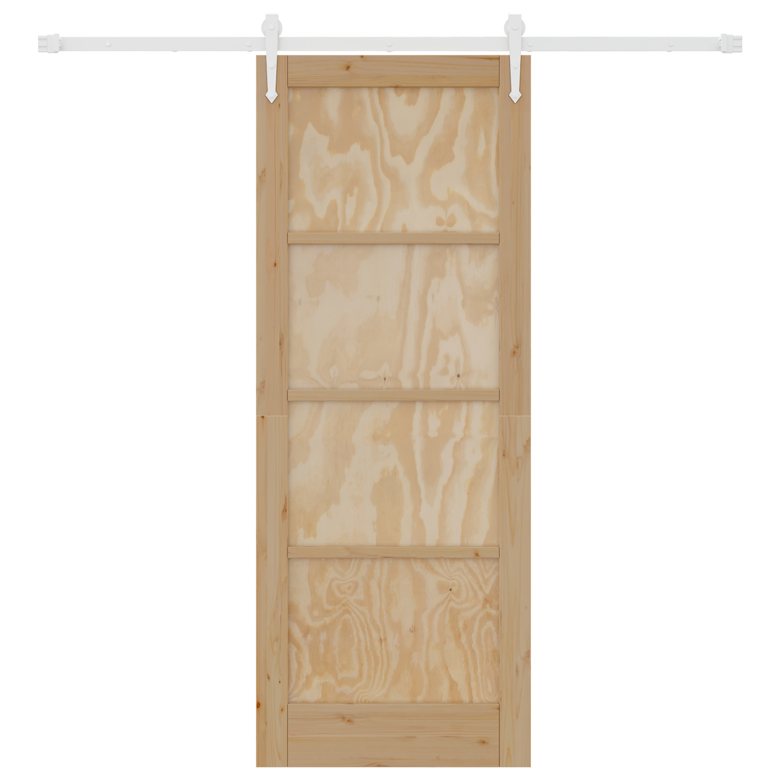 Ușa glisantă vidaXL cu set de accesorii 78x202 cm din lemn masiv de pin
