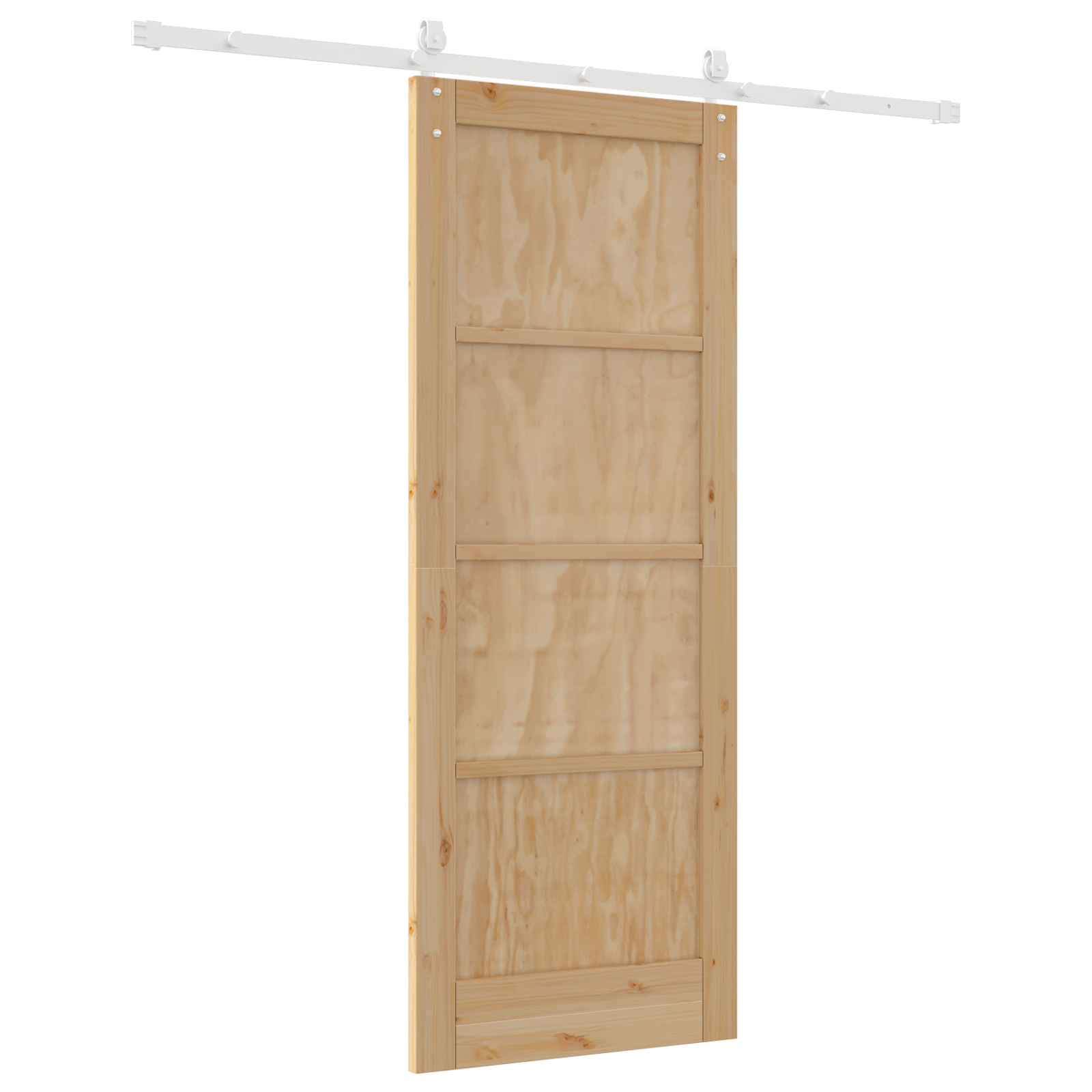 Ușa glisantă vidaXL cu set de accesorii 78x202 cm din lemn masiv de pin
