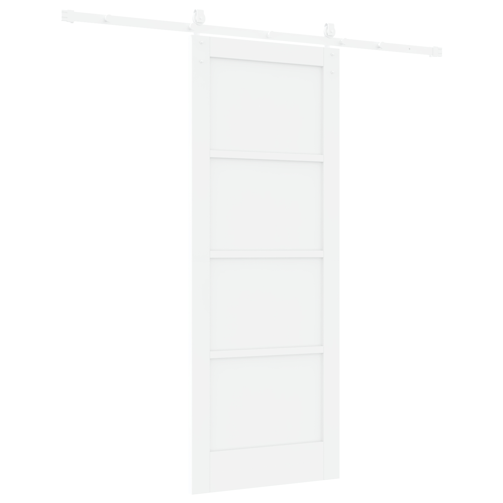 Ușă Culisantă vidaXL cu Set Hardware Alb 78x202 cm Lemn Masiv Pin Ușă Culisantă vidaXL cu Set Hardware Alb 78x202 cm Lemn Masiv Pin
