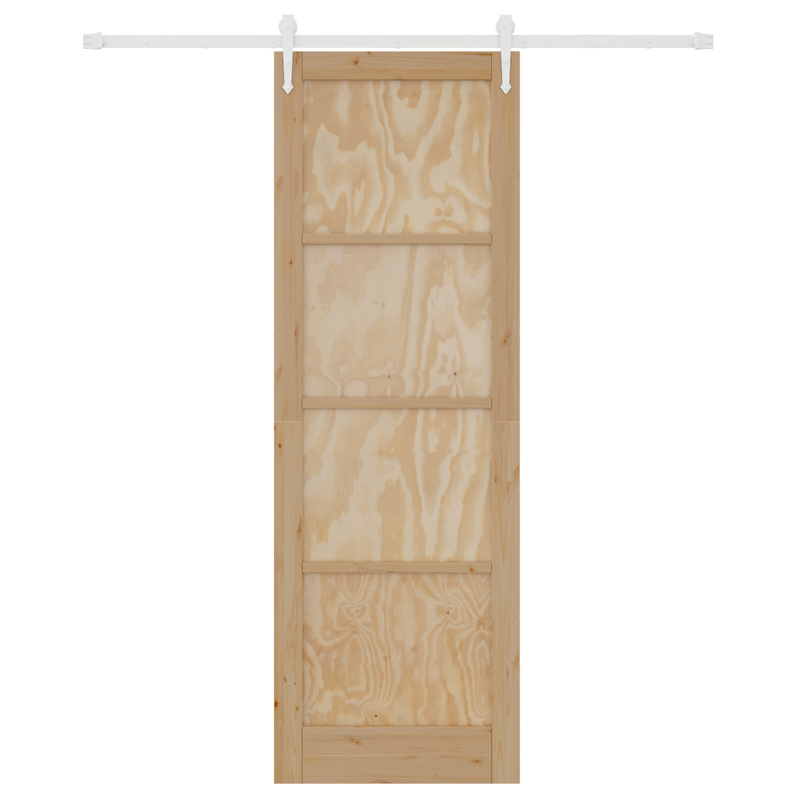 vidaXL Ușă glisantă Manual Natural și alb 78 x 232 cm