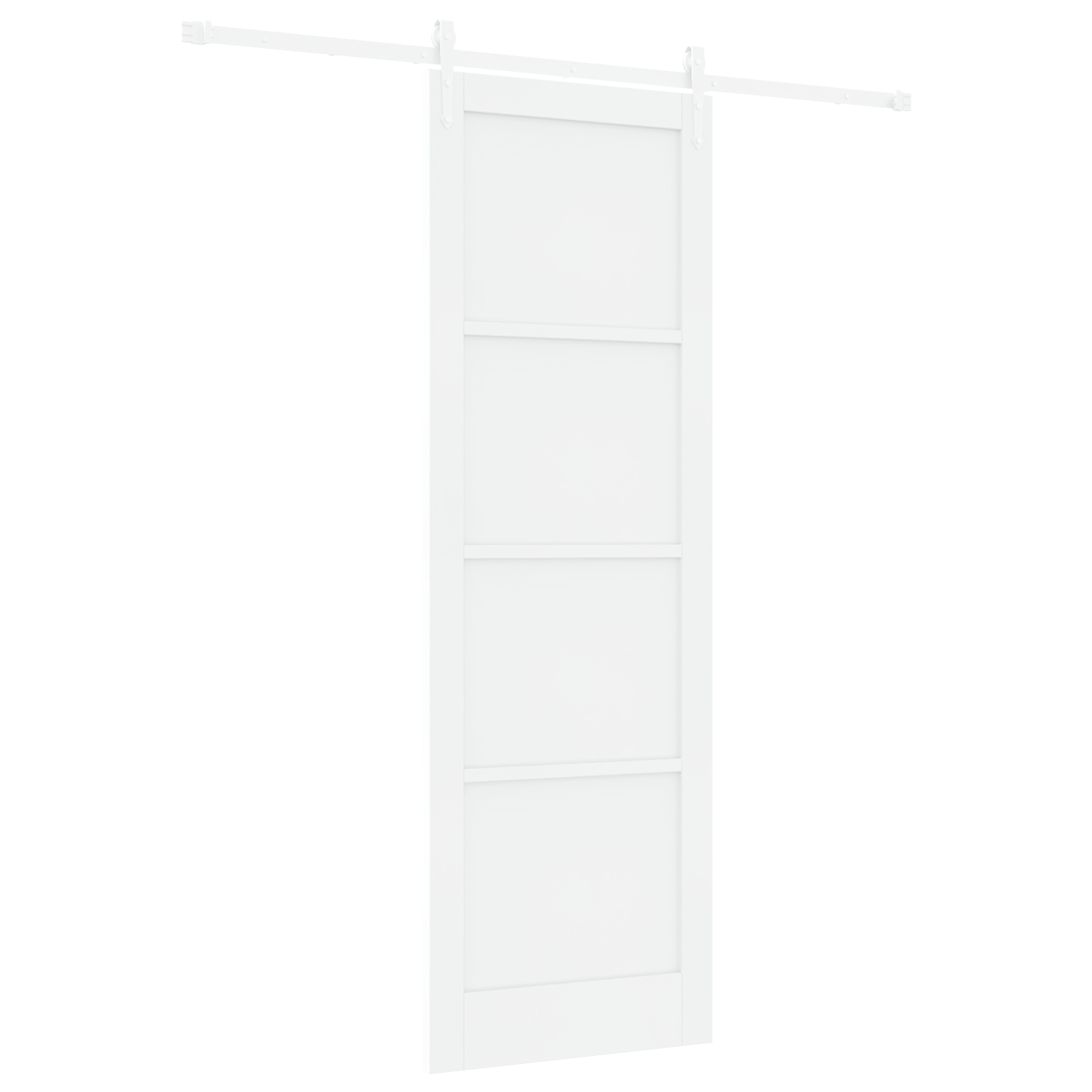 vidaXL Ușă glisantă Manual Alb 78 x 232 cm Lemn masiv de pin și oțel vidaXL Ușă glisantă Manual Alb 78 x 232 cm Lemn masiv de pin și oțel