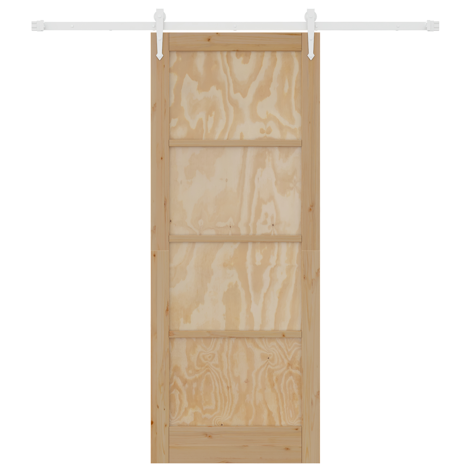 vidaXL Ușă glisantă Manual Natural și alb 83 x 211 cm vidaXL Ușă glisantă Manual Natural și alb 83 x 211 cm