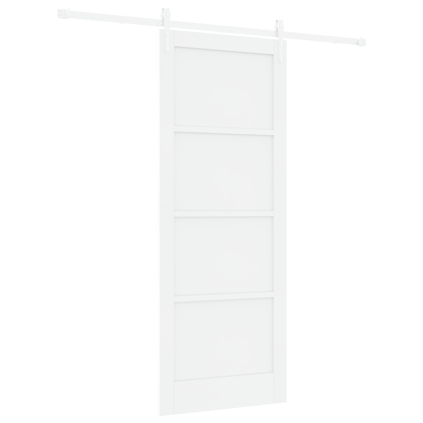 vidaXL Ușă glisantă Manual Alb 83 x 211 cm Lemn masiv de pin și oțel vidaXL Ușă glisantă Manual Alb 83 x 211 cm Lemn masiv de pin și oțel