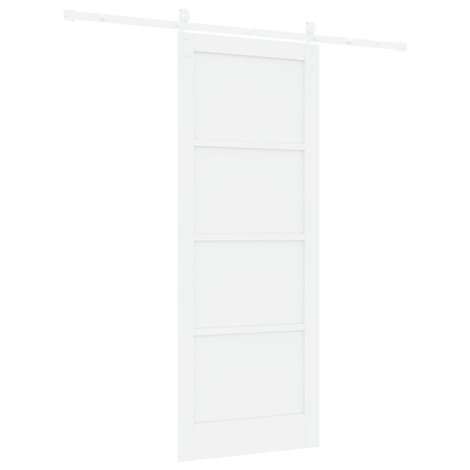 vidaXL Ușă glisantă Manual Alb 83 x 211 cm Lemn masiv de pin și oțel vidaXL Ușă glisantă Manual Alb 83 x 211 cm Lemn masiv de pin și oțel