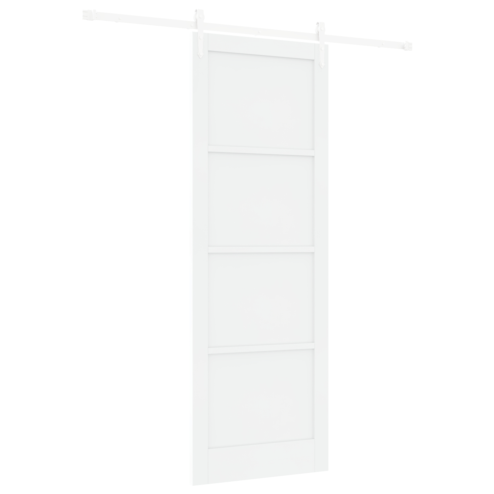 vidaXL Ușă glisantă Manual Alb 83 x 232 cm Lemn masiv de pin și oțel vidaXL Ușă glisantă Manual Alb 83 x 232 cm Lemn masiv de pin și oțel