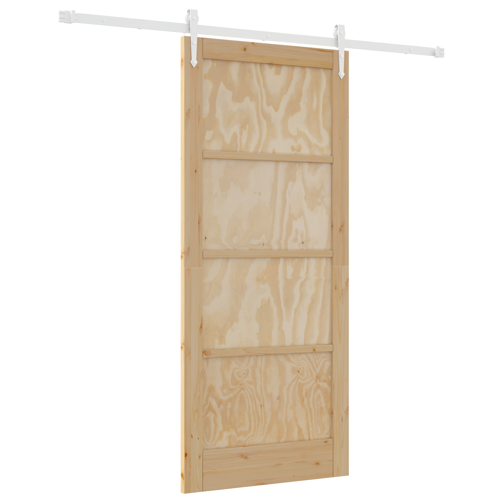 vidaXL Ușă glisantă Manual Natural și alb 86 x 198.5 cm vidaXL Ușă glisantă Manual Natural și alb 86 x 198.5 cm