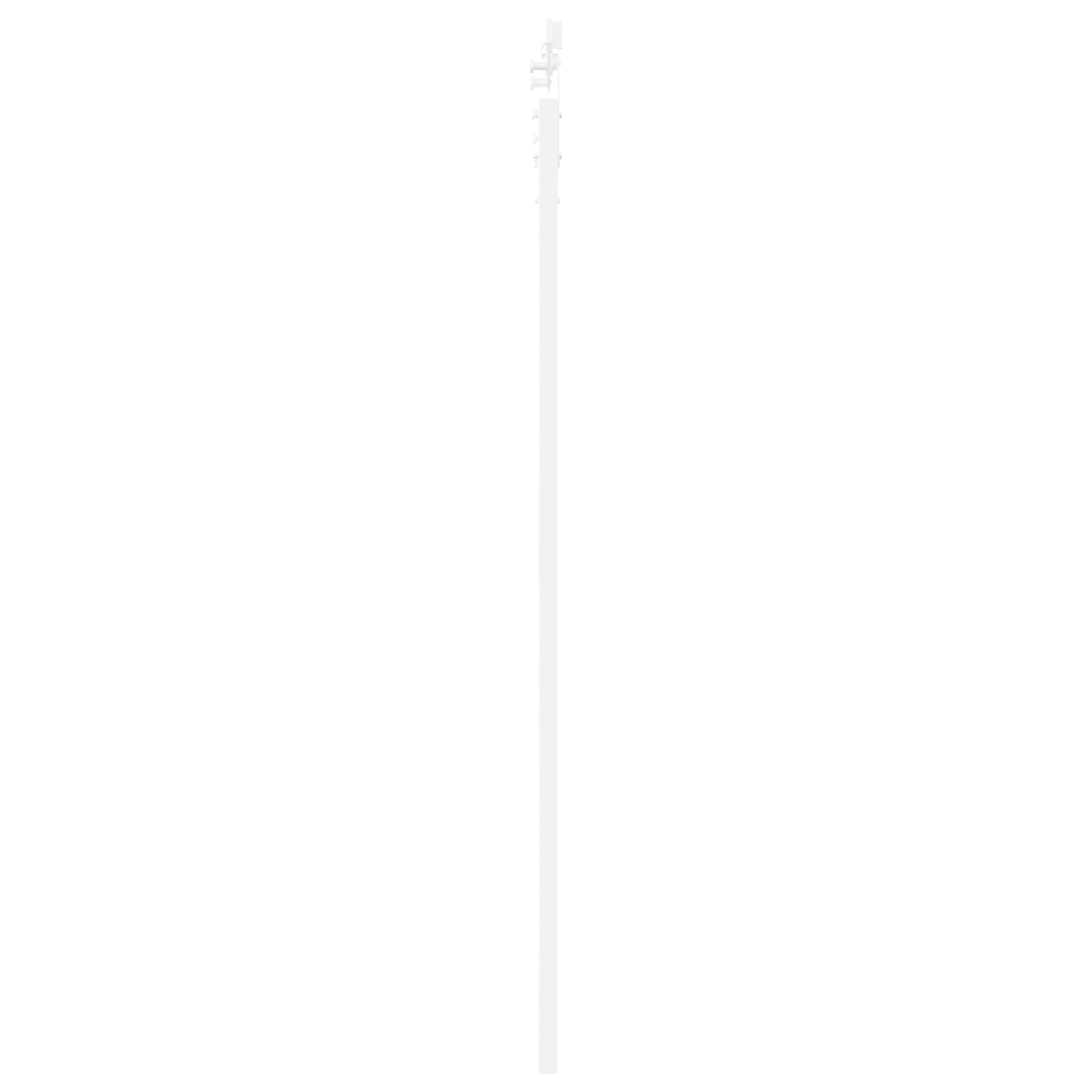 vidaXL Ușă glisantă Manual Alb 86 x 198.5 cm Lemn masiv de pin și oțel vidaXL Ușă glisantă Manual Alb 86 x 198.5 cm Lemn masiv de pin și oțel