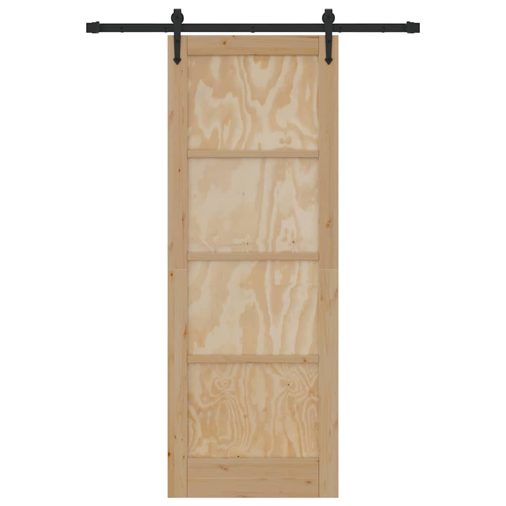 vidaXL Ușă glisantă Manual ORKDAL Maro 78 x 211 cm Lemn masiv de pin vidaXL Ușă glisantă Manual ORKDAL Maro 78 x 211 cm Lemn masiv de pin