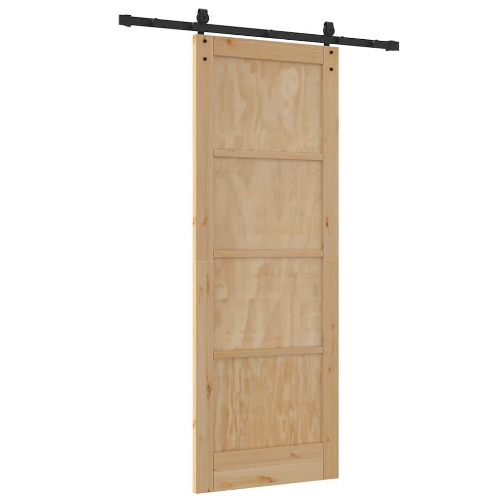 vidaXL Ușă glisantă Manual ORKDAL Maro 78 x 211 cm Lemn masiv de pin vidaXL Ușă glisantă Manual ORKDAL Maro 78 x 211 cm Lemn masiv de pin