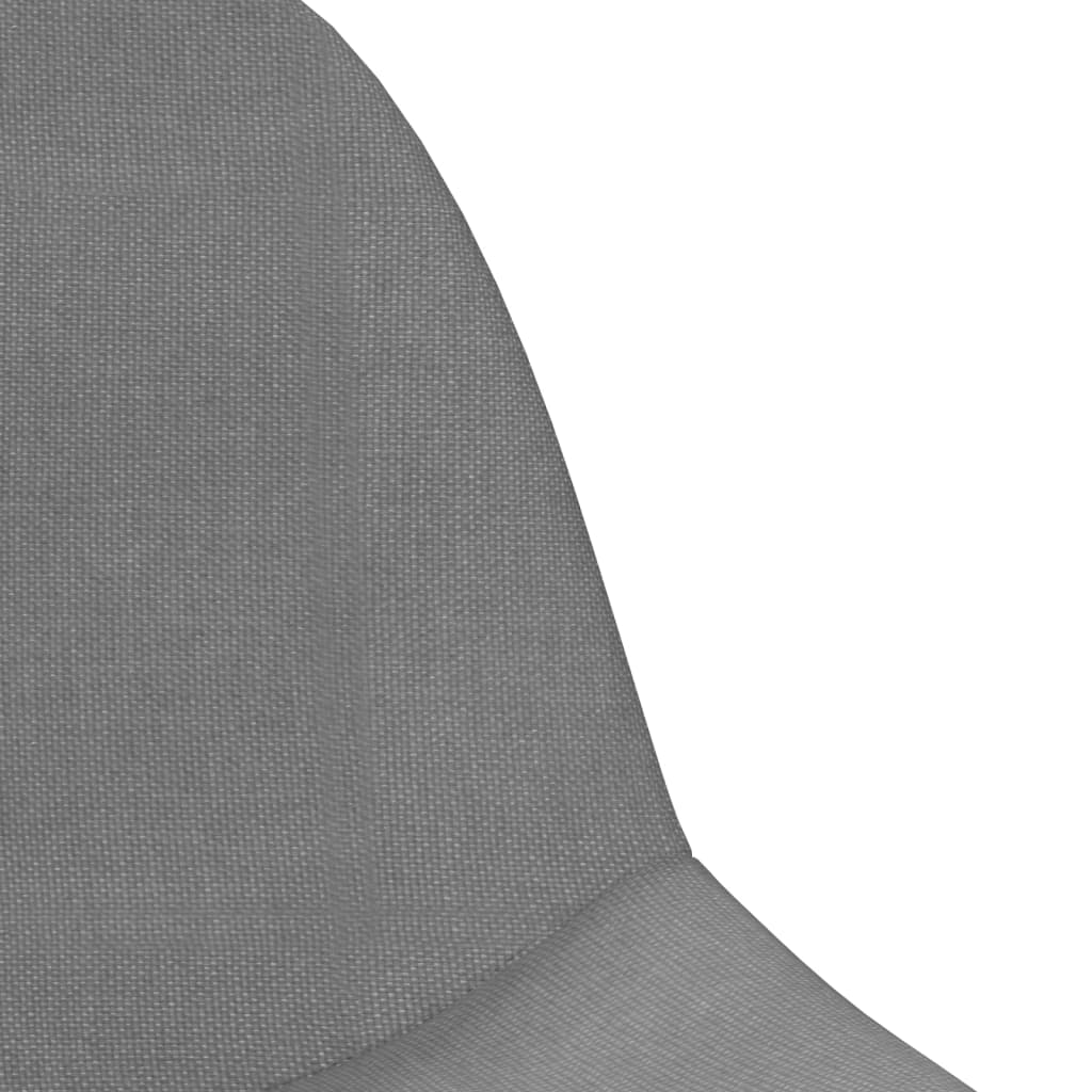 vidaXL Scaune de bar, 2 buc., gri închis, material textil