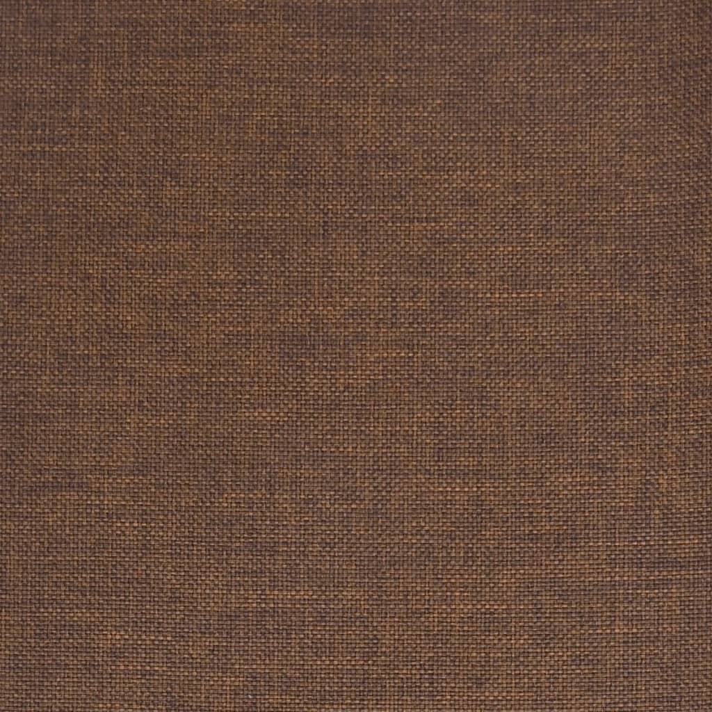 vidaXL Scaune de bar, 2 buc., maro, material textil vidaXL Scaune de bar, 2 buc., maro, material textil