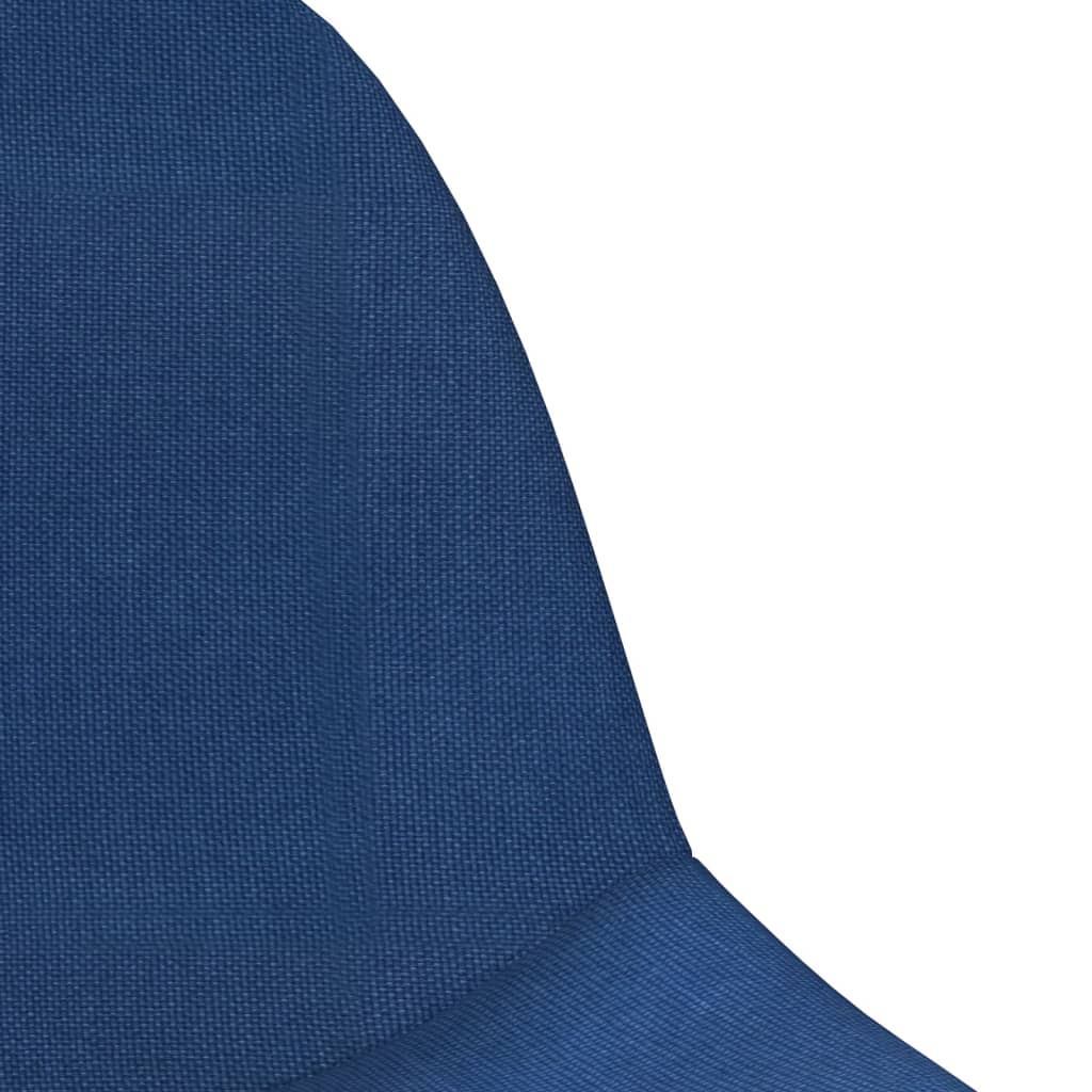 vidaXL Scaune de bar, 2 buc., albastru, material textil vidaXL Scaune de bar, 2 buc., albastru, material textil