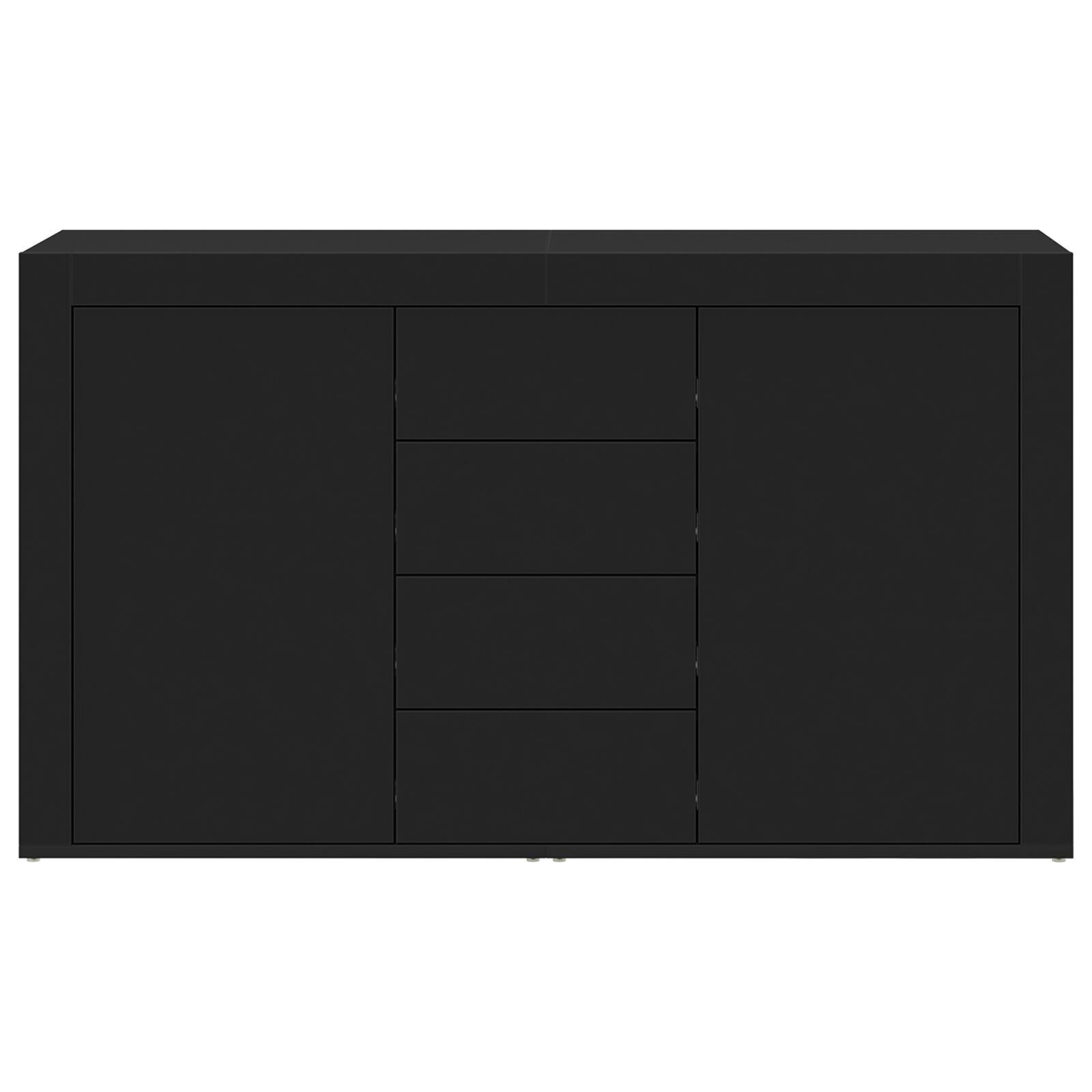 bufet vidaXL Negru Lemn prelucrat 120 x 36 x 69 cm Depozitare Bufet bufet vidaXL Negru Lemn prelucrat 120 x 36 x 69 cm Depozitare Bufet