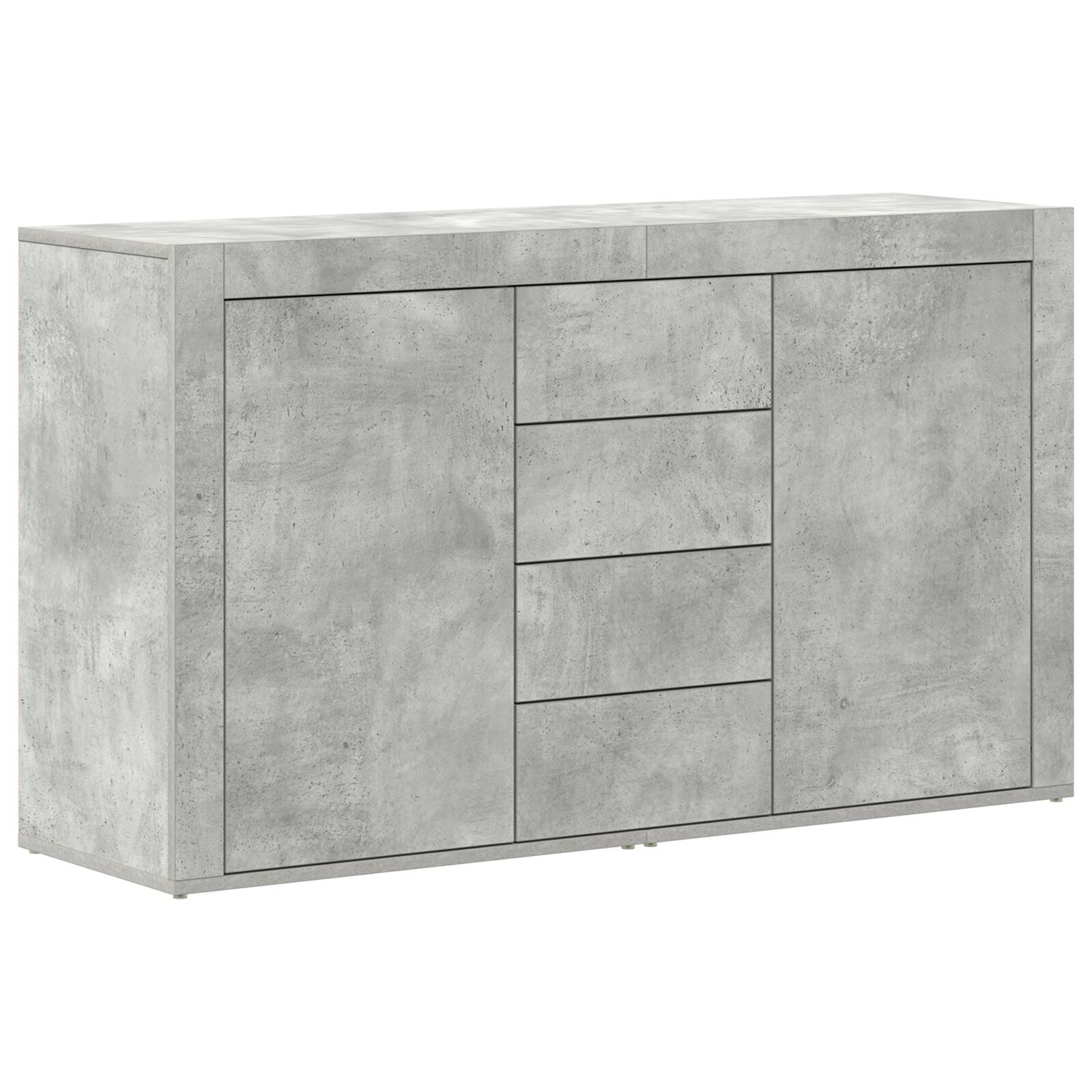 vidaXL Bufet Gri Beton Lemn Prelucrat 120 x 36 x 69 cm Depozitare