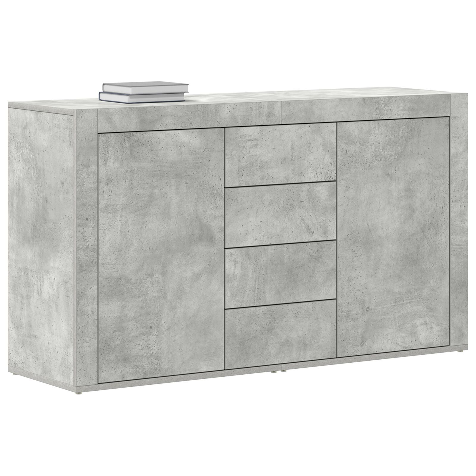 vidaXL Bufet Gri Beton Lemn Prelucrat 120 x 36 x 69 cm Depozitare