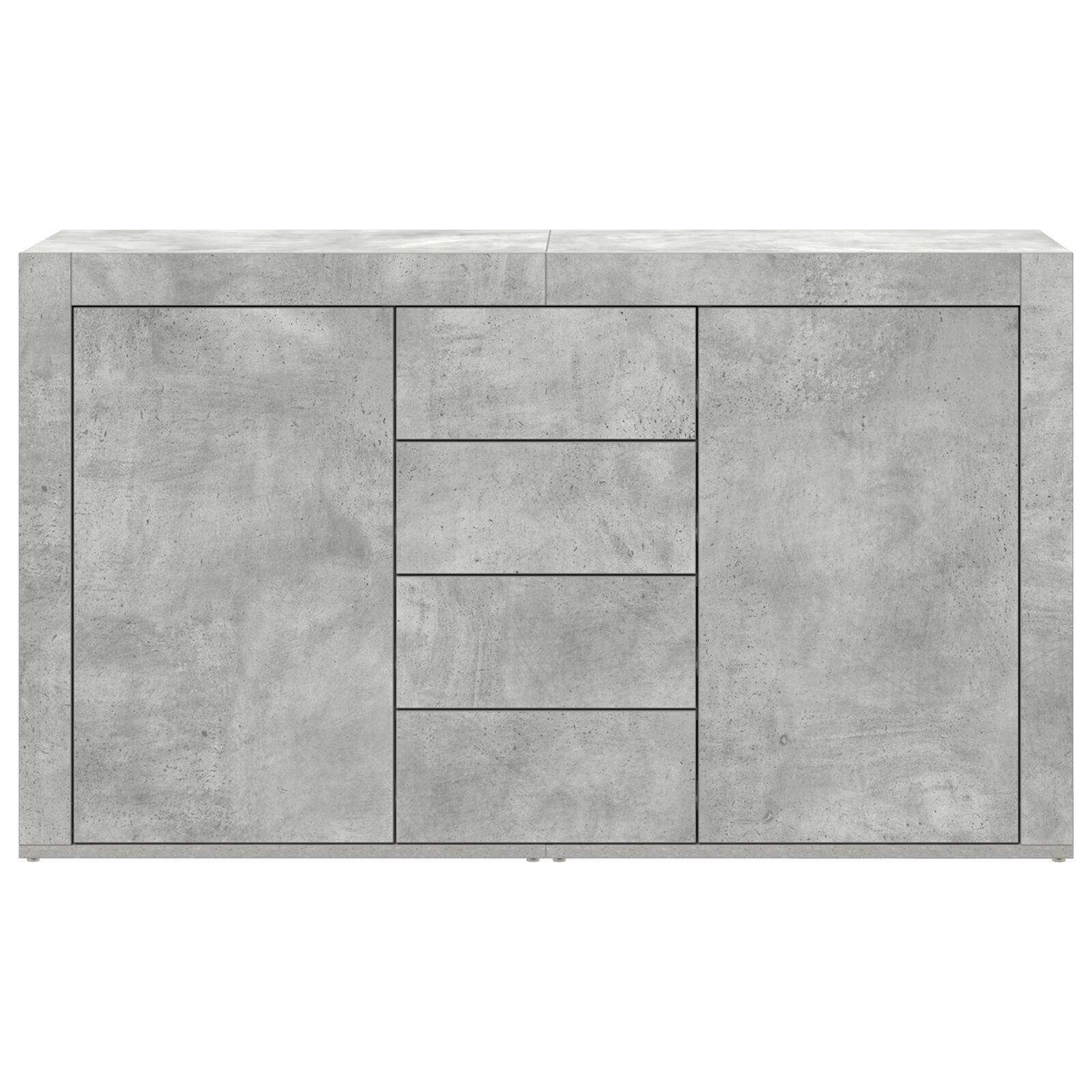 vidaXL Bufet Gri Beton Lemn Prelucrat 120 x 36 x 69 cm Depozitare