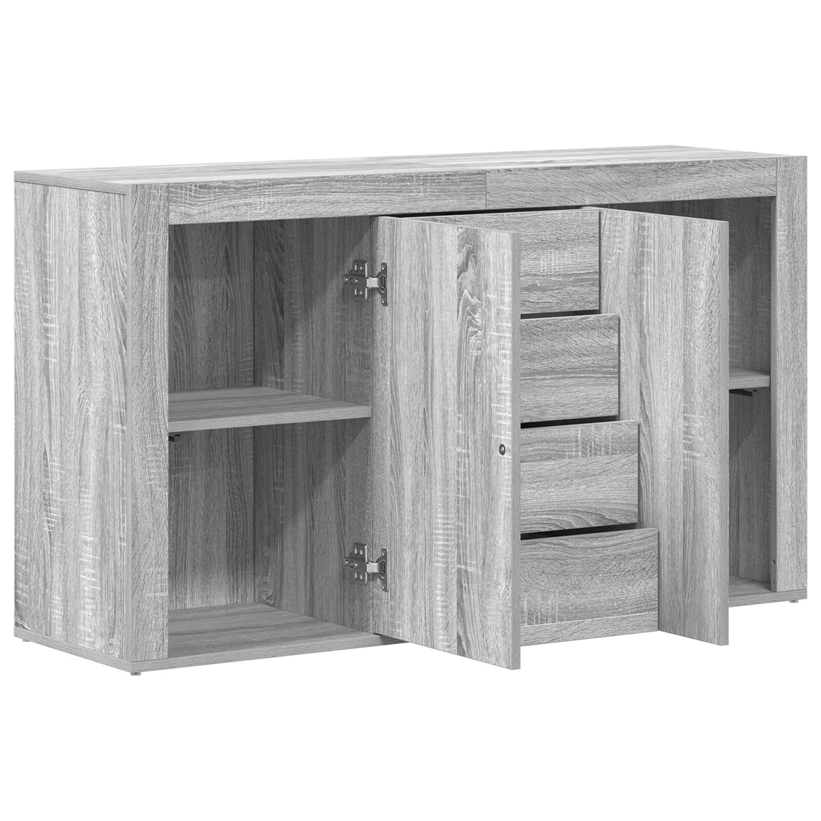 vidaXL Bufet Gri sonoma Lemn prelucrat 120 x 36 x 69 cm Bufet de stocare vidaXL Bufet Gri sonoma Lemn prelucrat 120 x 36 x 69 cm Bufet de stocare