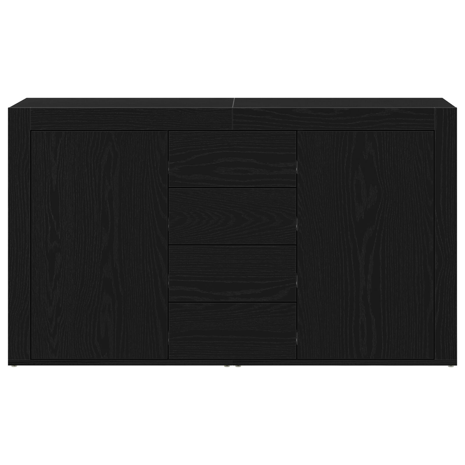 vidaXL Sideboard Stejar negru Lemn prelucrat 120 x 36 x 69 cm Depozitare