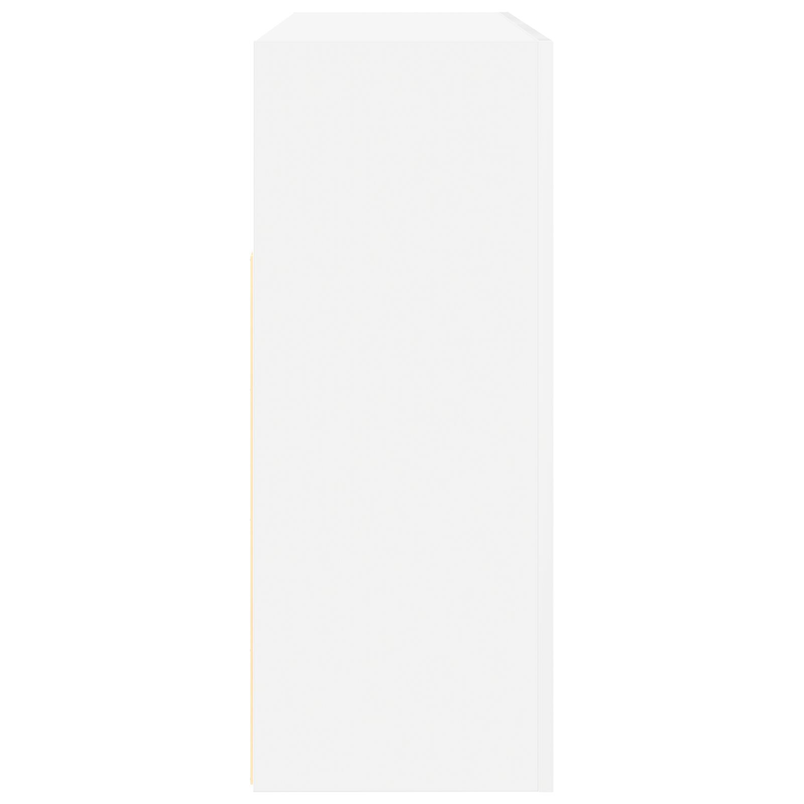 vidaXL Bufet Alb Alb Lemn Compus 116 x 30 x 75 cm Modern Bufet cu LED vidaXL Bufet Alb Alb Lemn Compus 116 x 30 x 75 cm Modern Bufet cu LED