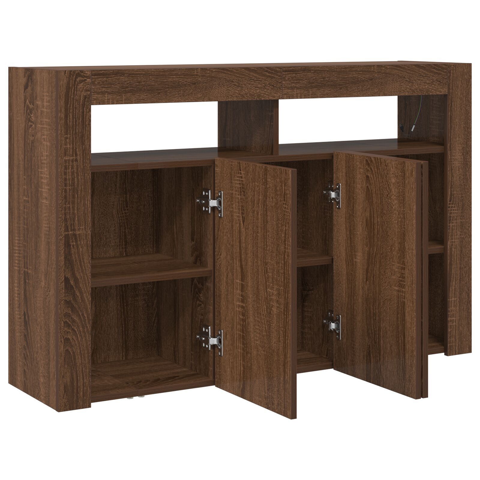 vidaXL Bufet Stejar Maro Lemn Ingineresc 116 x 30 x 75 cm Bufet vidaXL Bufet Stejar Maro Lemn Ingineresc 116 x 30 x 75 cm Bufet