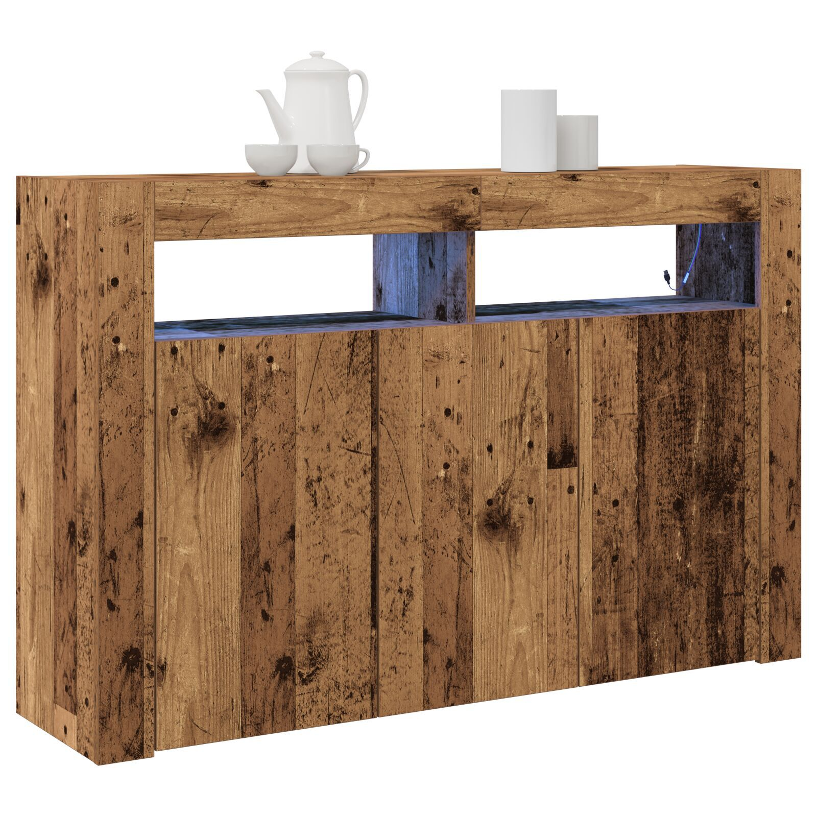vidaXL Bufet Lemn Vechi Lemn Ingineresc 116 x 30 x 75 cm Bufet