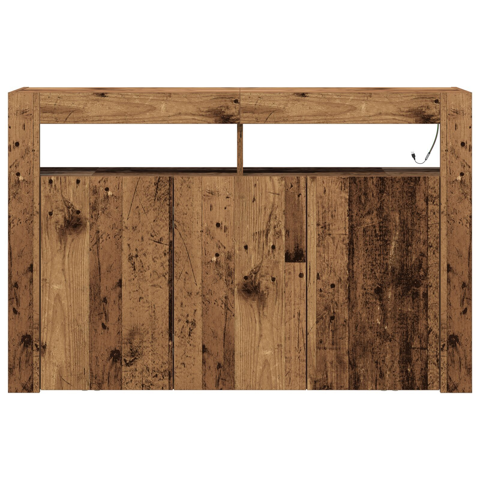 vidaXL Bufet Lemn Vechi Lemn Ingineresc 116 x 30 x 75 cm Bufet