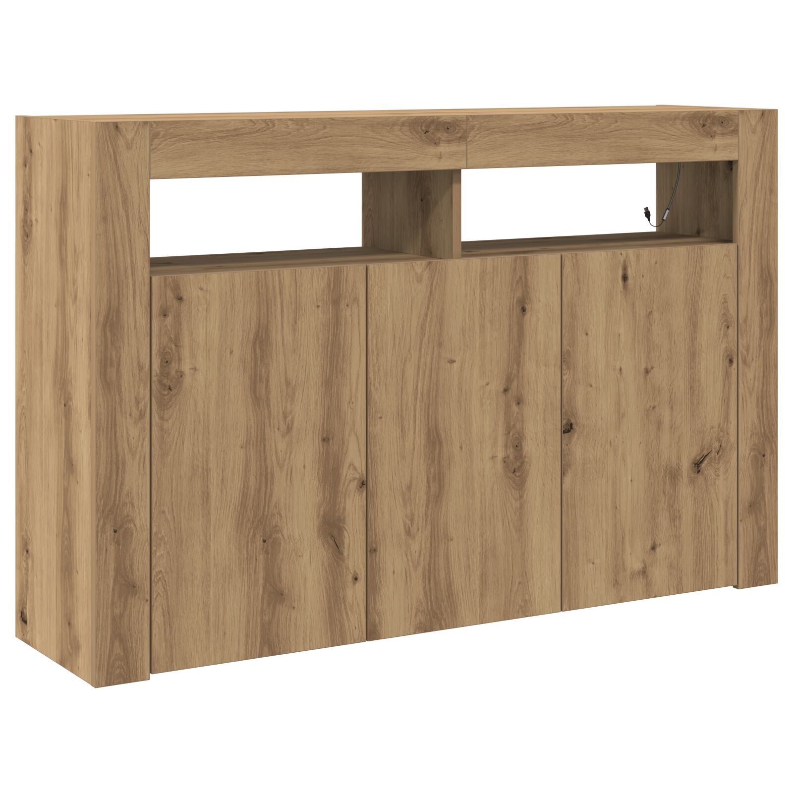 vidaXL bufet Stejar Artisan Lemn Ingineresc 116 x 30 x 75 cm Bufet vidaXL bufet Stejar Artisan Lemn Ingineresc 116 x 30 x 75 cm Bufet