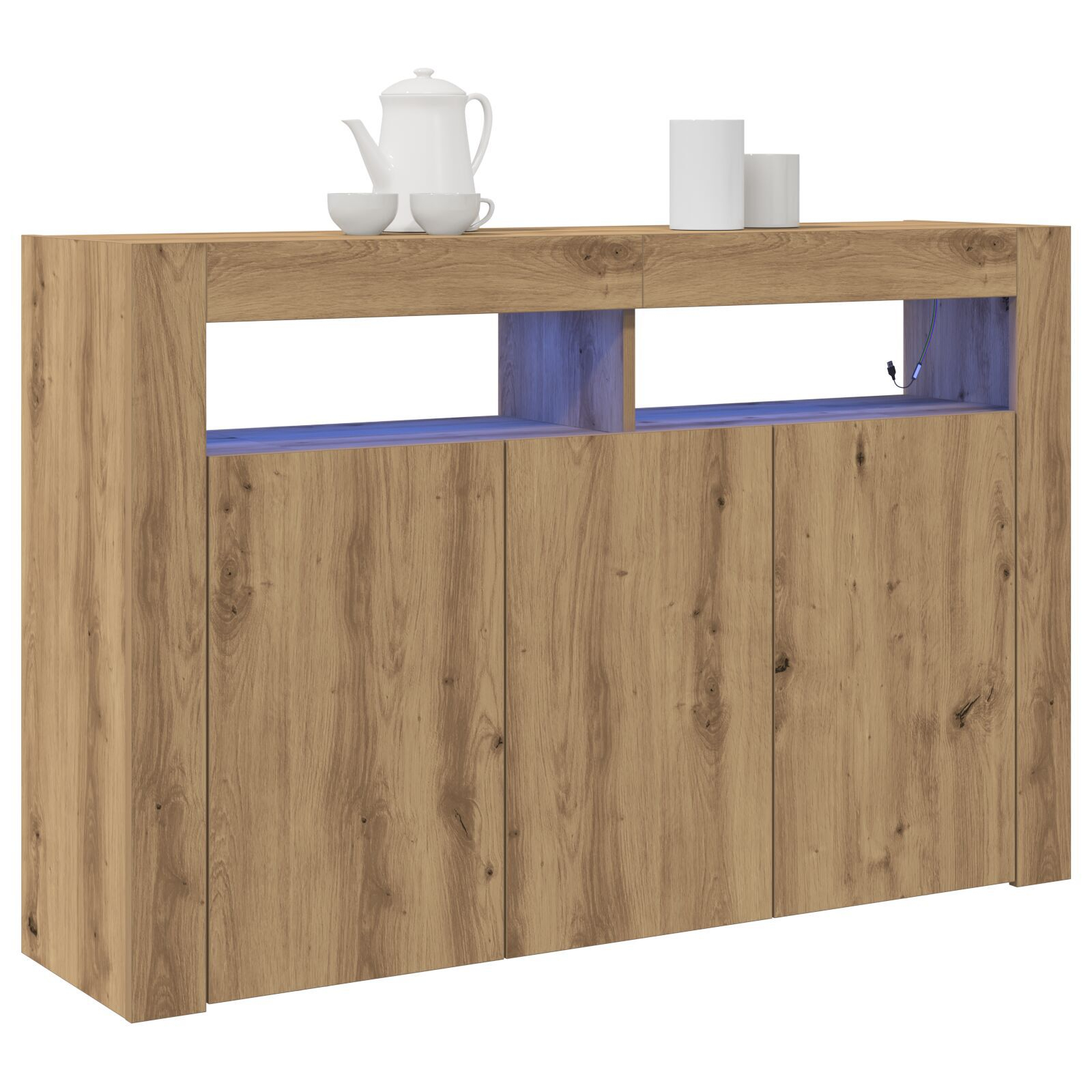 vidaXL bufet Stejar Artisan Lemn Ingineresc 116 x 30 x 75 cm Bufet vidaXL bufet Stejar Artisan Lemn Ingineresc 116 x 30 x 75 cm Bufet