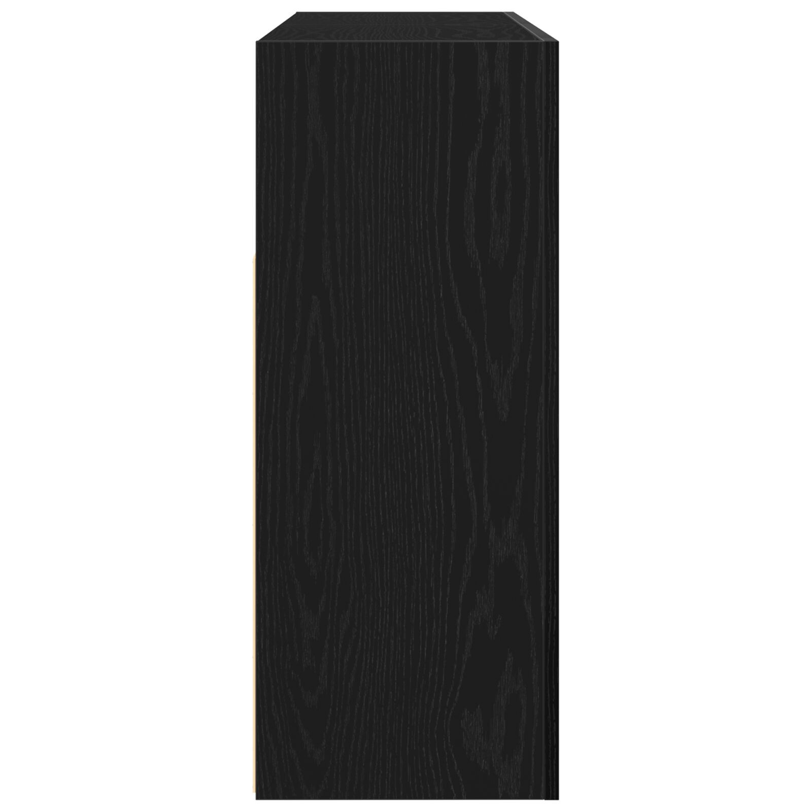 vidaXL Bufet Stejar Negru 116 x 30 x 75 cm Lemn compozit