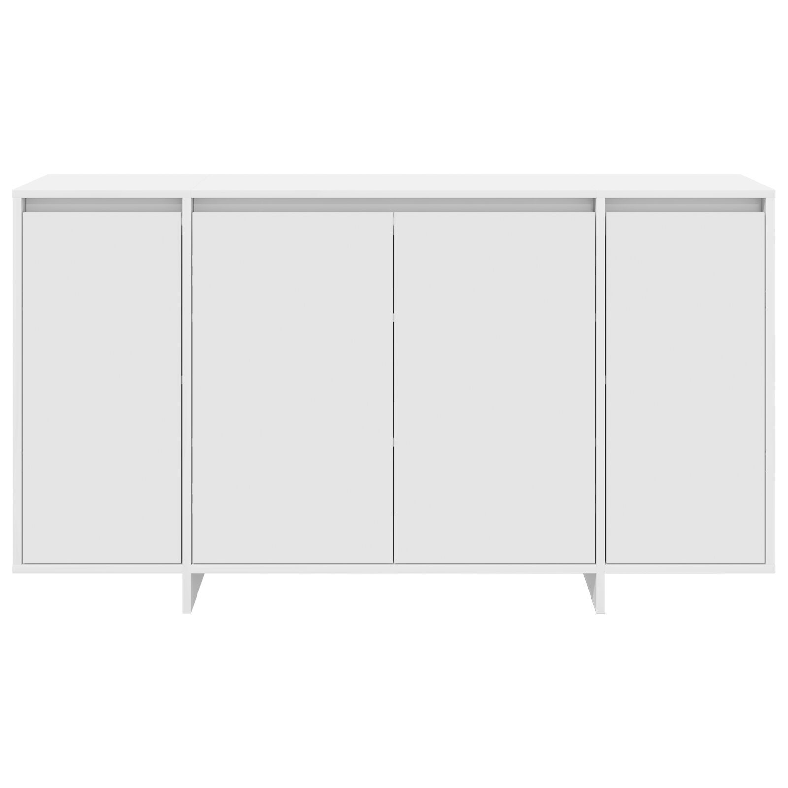 vidaXL Bufet Alb Alb Lemn 135 x 41 x 75 cm Bufet Alb Dreptunghiular vidaXL Bufet Alb Alb Lemn 135 x 41 x 75 cm Bufet Alb Dreptunghiular