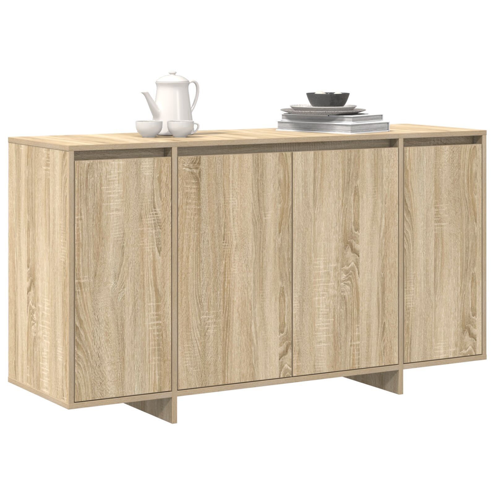 vidaXL Bufet din stejar Stejar Sonoma Lemn prelucrat 135 x 41 x 75 cm vidaXL Bufet din stejar Stejar Sonoma Lemn prelucrat 135 x 41 x 75 cm