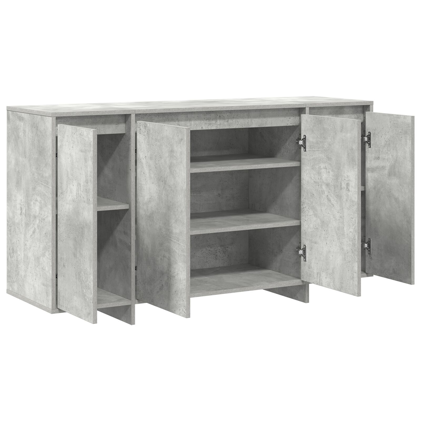 vidaXL Bufet gri din beton Beton gri Lemn prelucrat 135 x 41 x 75 cm vidaXL Bufet gri din beton Beton gri Lemn prelucrat 135 x 41 x 75 cm