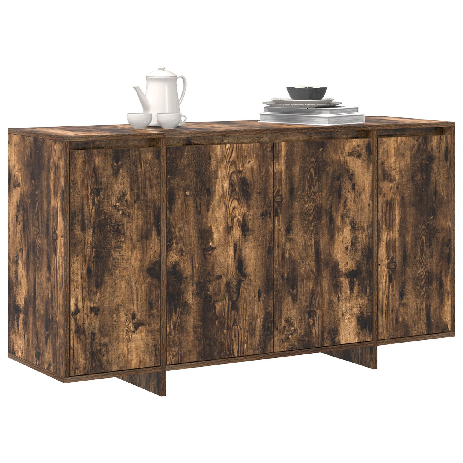vidaXL Bufet din Stejar Afumat Stejar Afumat Lemn 135 x 41 x 75 cm