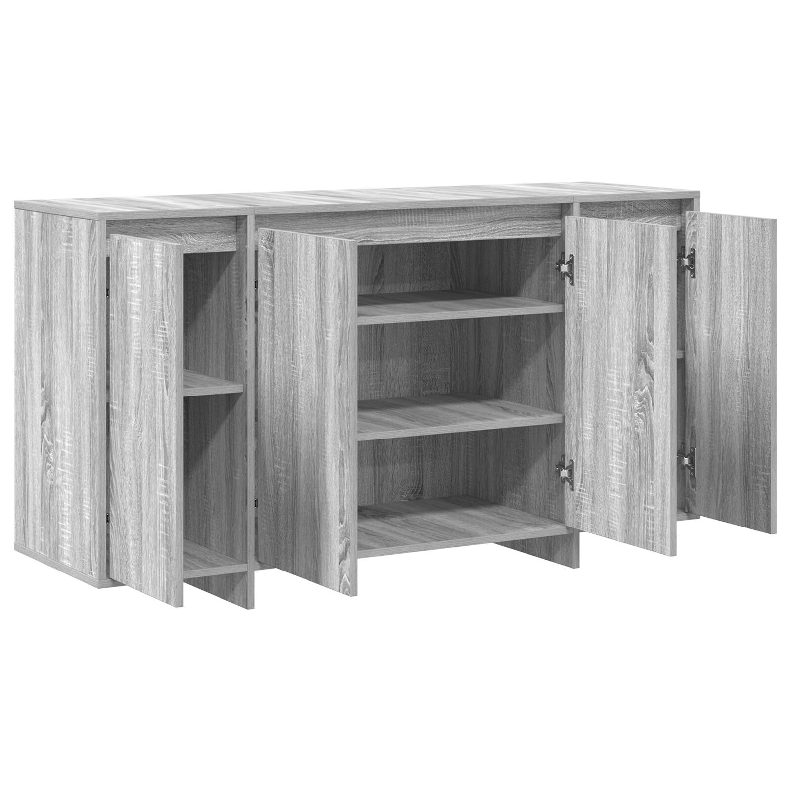 vidaXL Bufet Gri Gri Sonoma Lemn prelucrat 135 x 41 x 75 cm Bufet Gri vidaXL Bufet Gri Gri Sonoma Lemn prelucrat 135 x 41 x 75 cm Bufet Gri