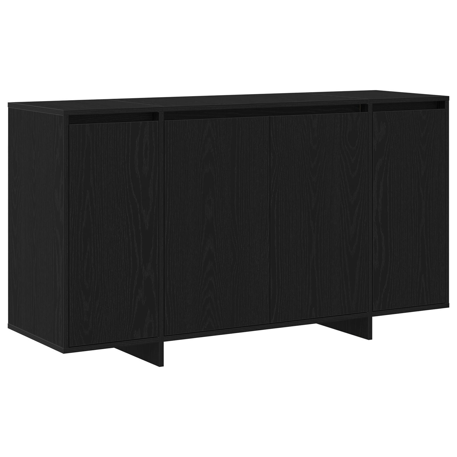 vidaXL Bufet din stejar negru Stejar negru Furnir de lemn 135 x 41 x 75 cm vidaXL Bufet din stejar negru Stejar negru Furnir de lemn 135 x 41 x 75 cm