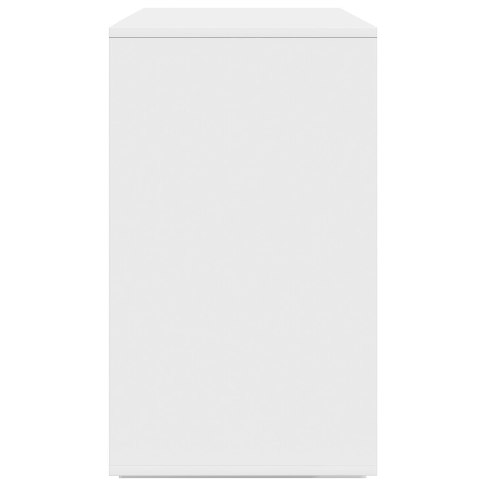 vidaXL Bufet alb Alb Lemn prelucrat 120 x 41 x 75 cm Bufet de stocare vidaXL Bufet alb Alb Lemn prelucrat 120 x 41 x 75 cm Bufet de stocare