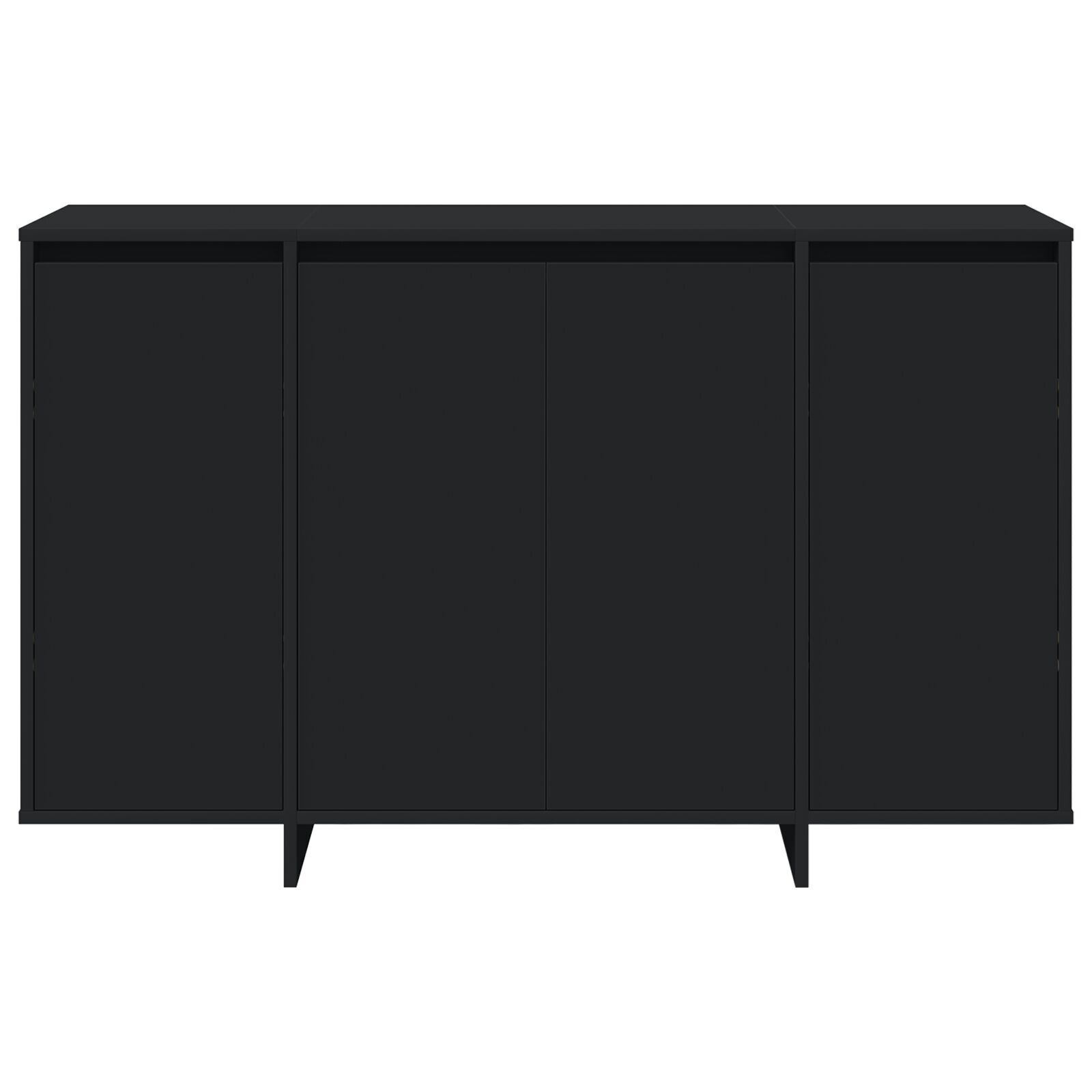 vidaXL Bufet Negru Negru Lemn prelucrat 120 x 41 x 75 cm Bufet Negru vidaXL Bufet Negru Negru Lemn prelucrat 120 x 41 x 75 cm Bufet Negru