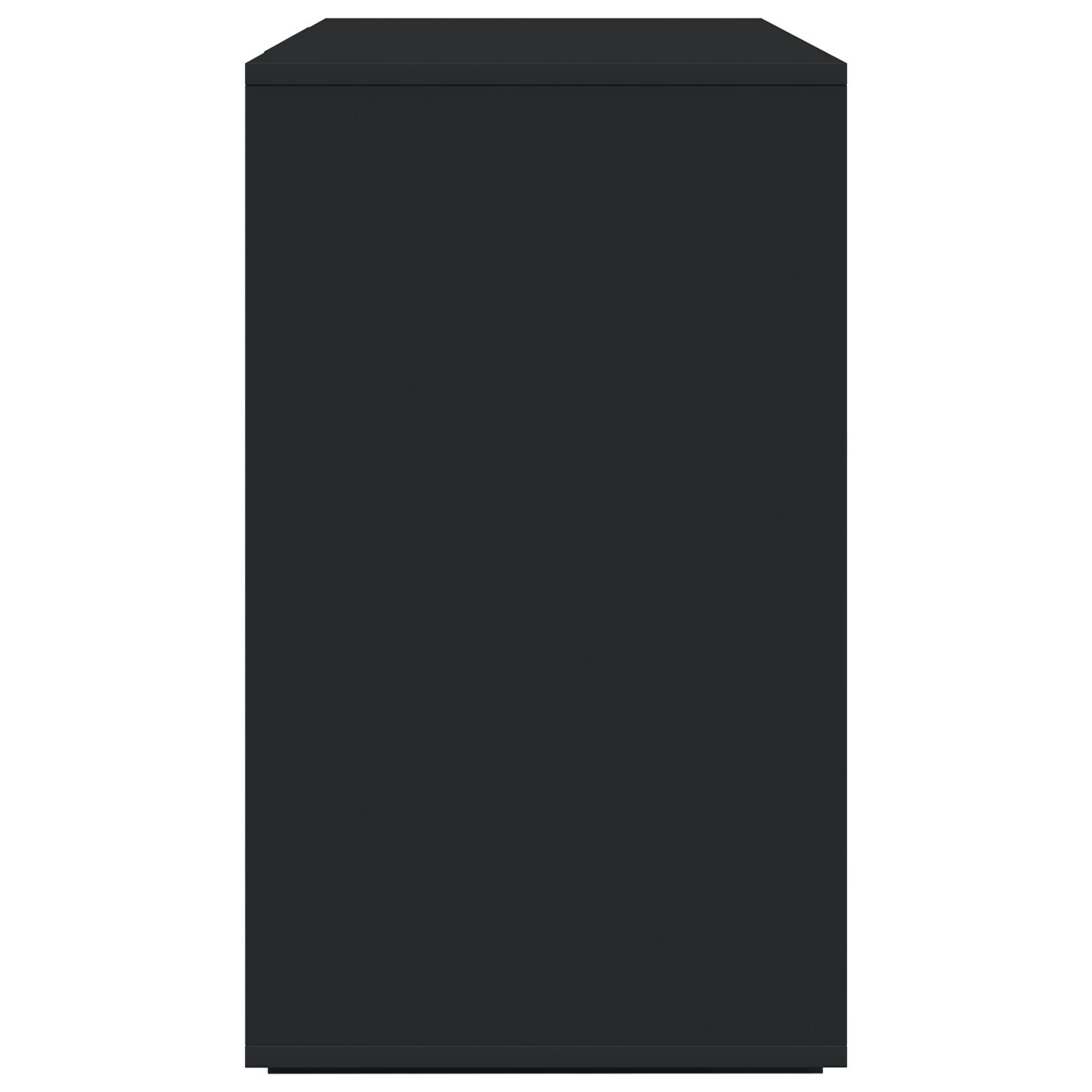 vidaXL Bufet Negru Negru Lemn prelucrat 120 x 41 x 75 cm Bufet Negru vidaXL Bufet Negru Negru Lemn prelucrat 120 x 41 x 75 cm Bufet Negru