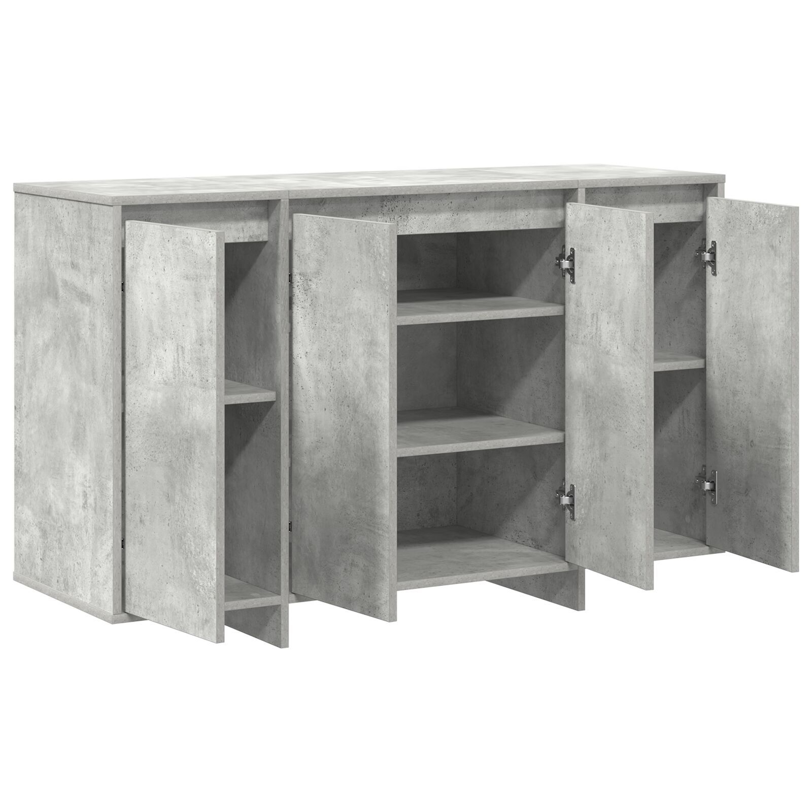 vidaXL Bufet Gri din Beton Gri din Beton Lemn Prelucrat 120 x 41 x 75 cm vidaXL Bufet Gri din Beton Gri din Beton Lemn Prelucrat 120 x 41 x 75 cm