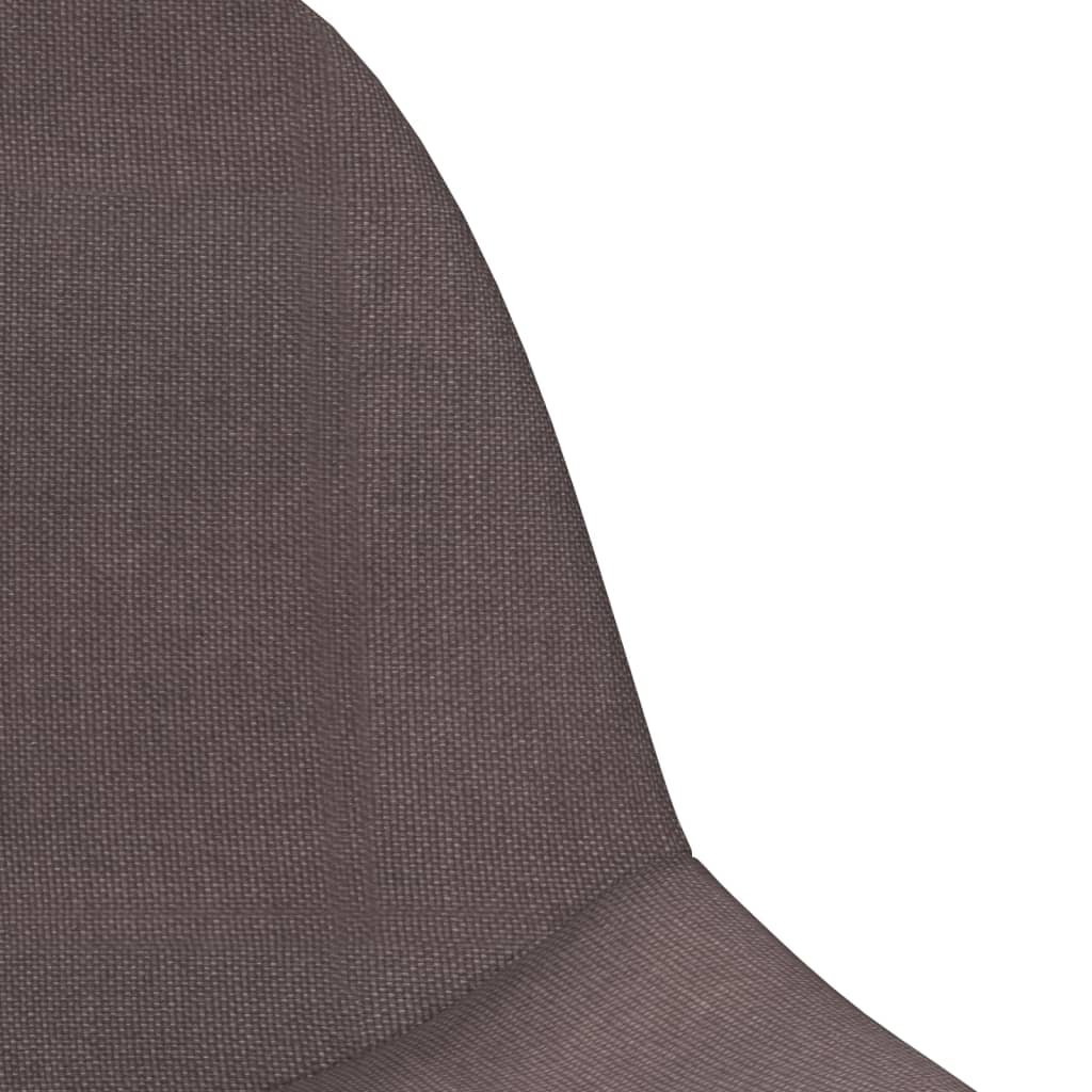 vidaXL Scaune de bar, 2 buc., gri taupe, material textil