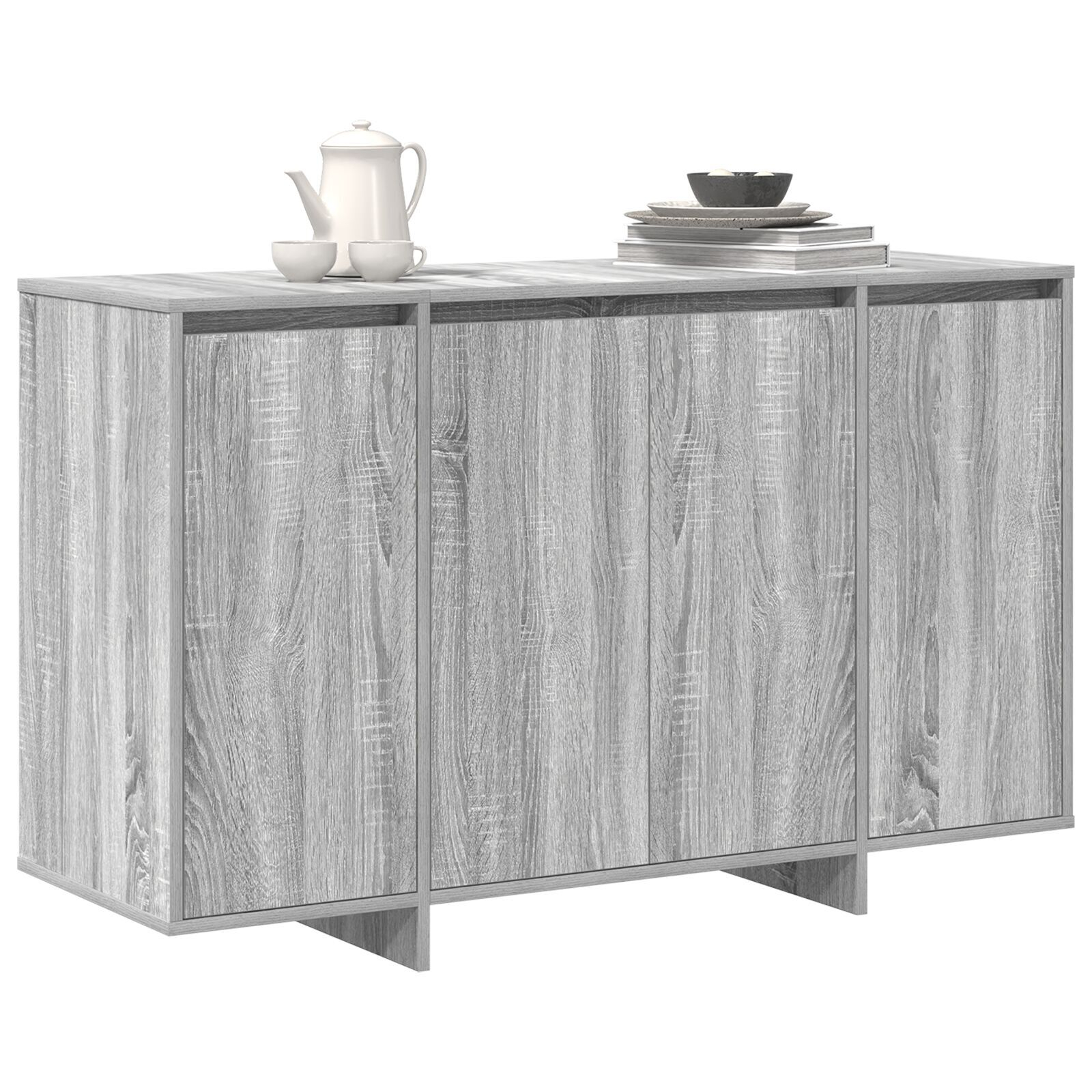 vidaXL bufet gri sonoma lemn prelucrat 120 x 41 x 75 cm vidaXL bufet gri sonoma lemn prelucrat 120 x 41 x 75 cm