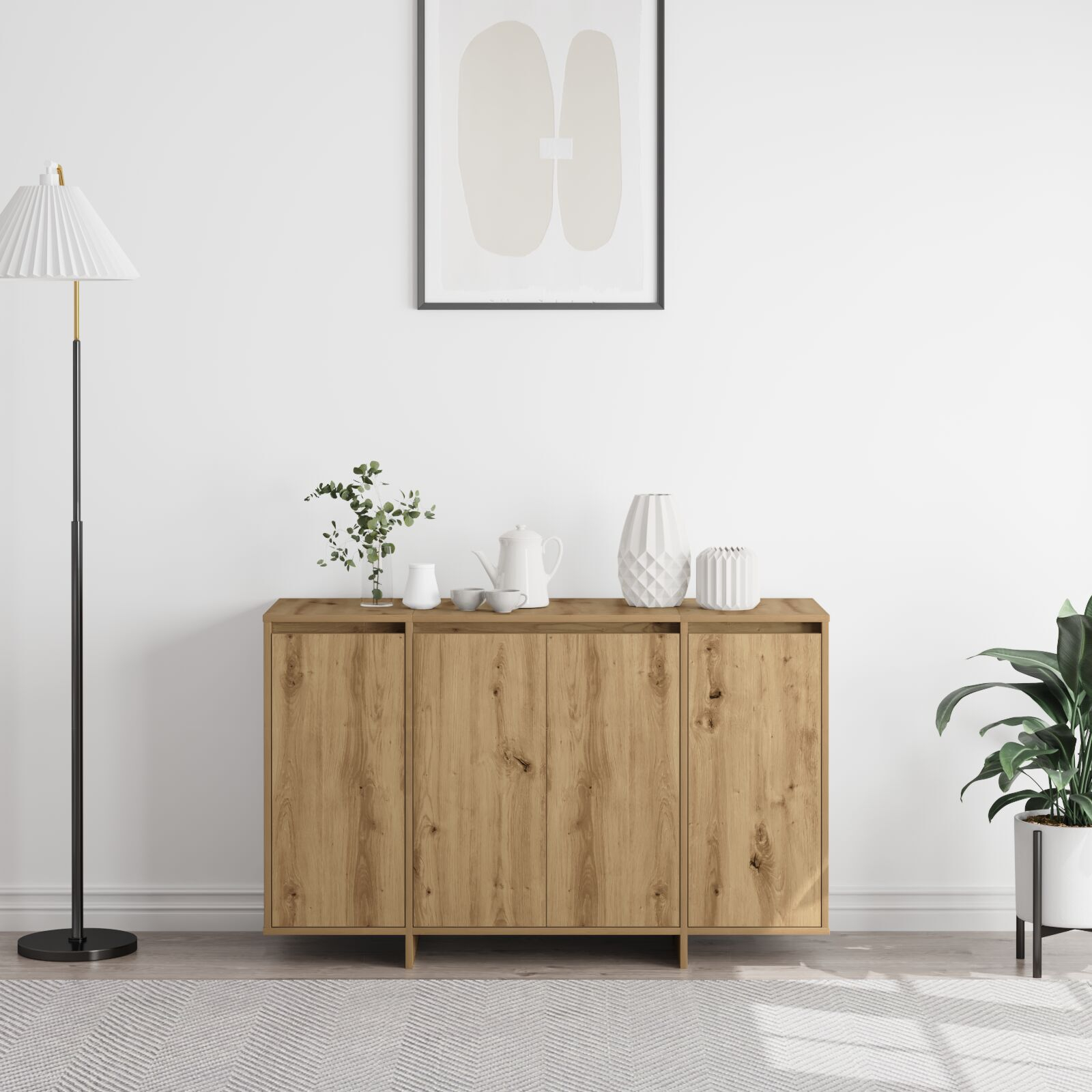 vidaXL Bufet din stejar Stejar artizanal Lemn ingineresc 120 x 41 x 75 cm vidaXL Bufet din stejar Stejar artizanal Lemn ingineresc 120 x 41 x 75 cm